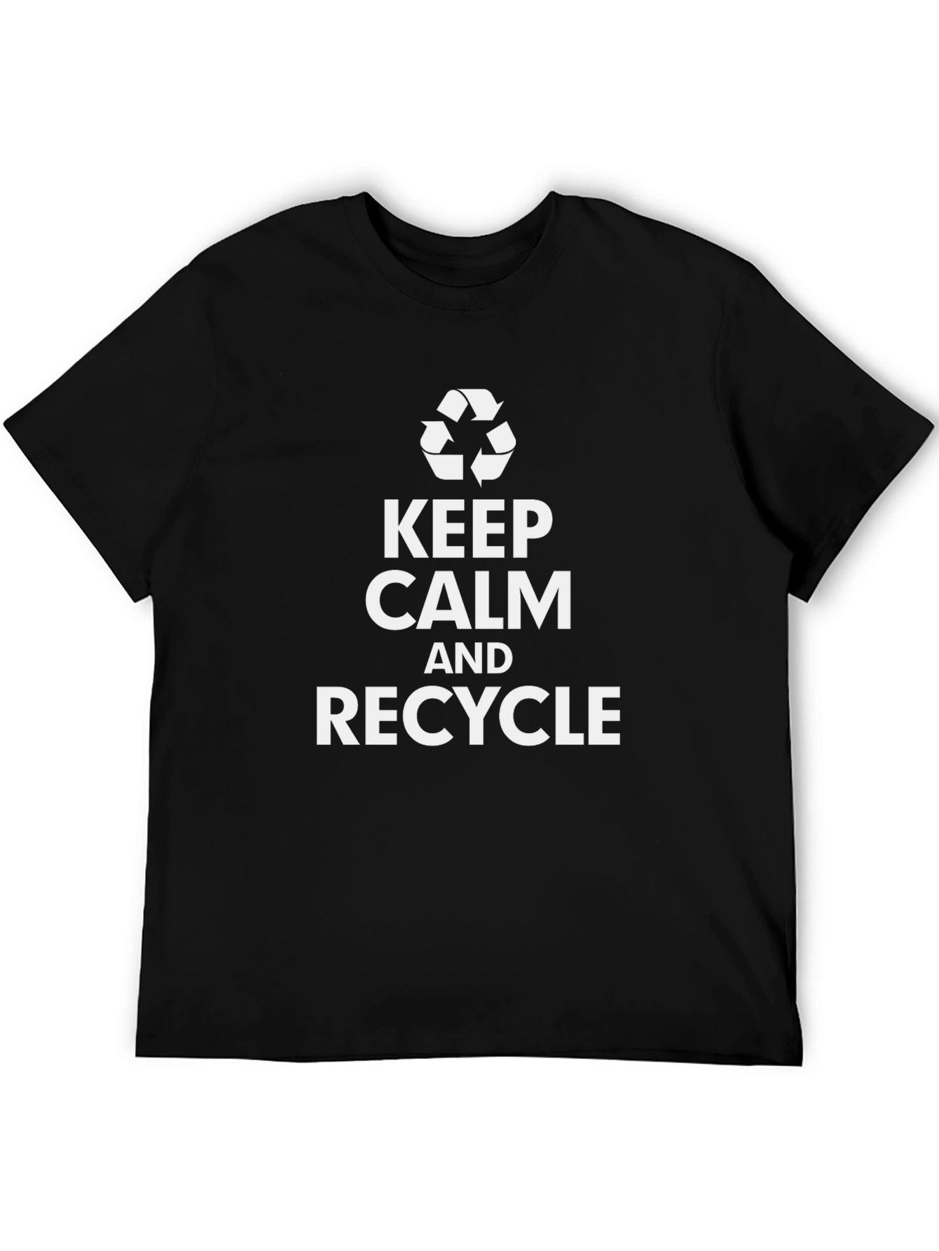 Keep Calm and Recycle T-Shirt - Eco-Friendly Tee