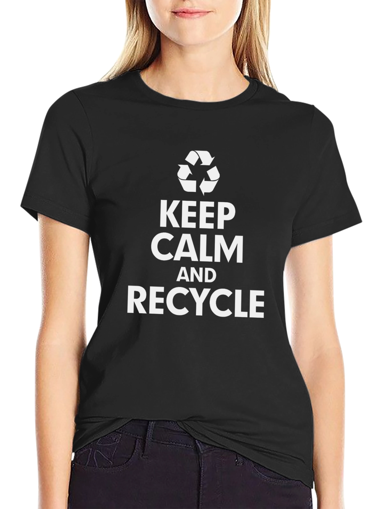 Keep Calm and Recycle T-Shirt - Eco-Friendly Tee