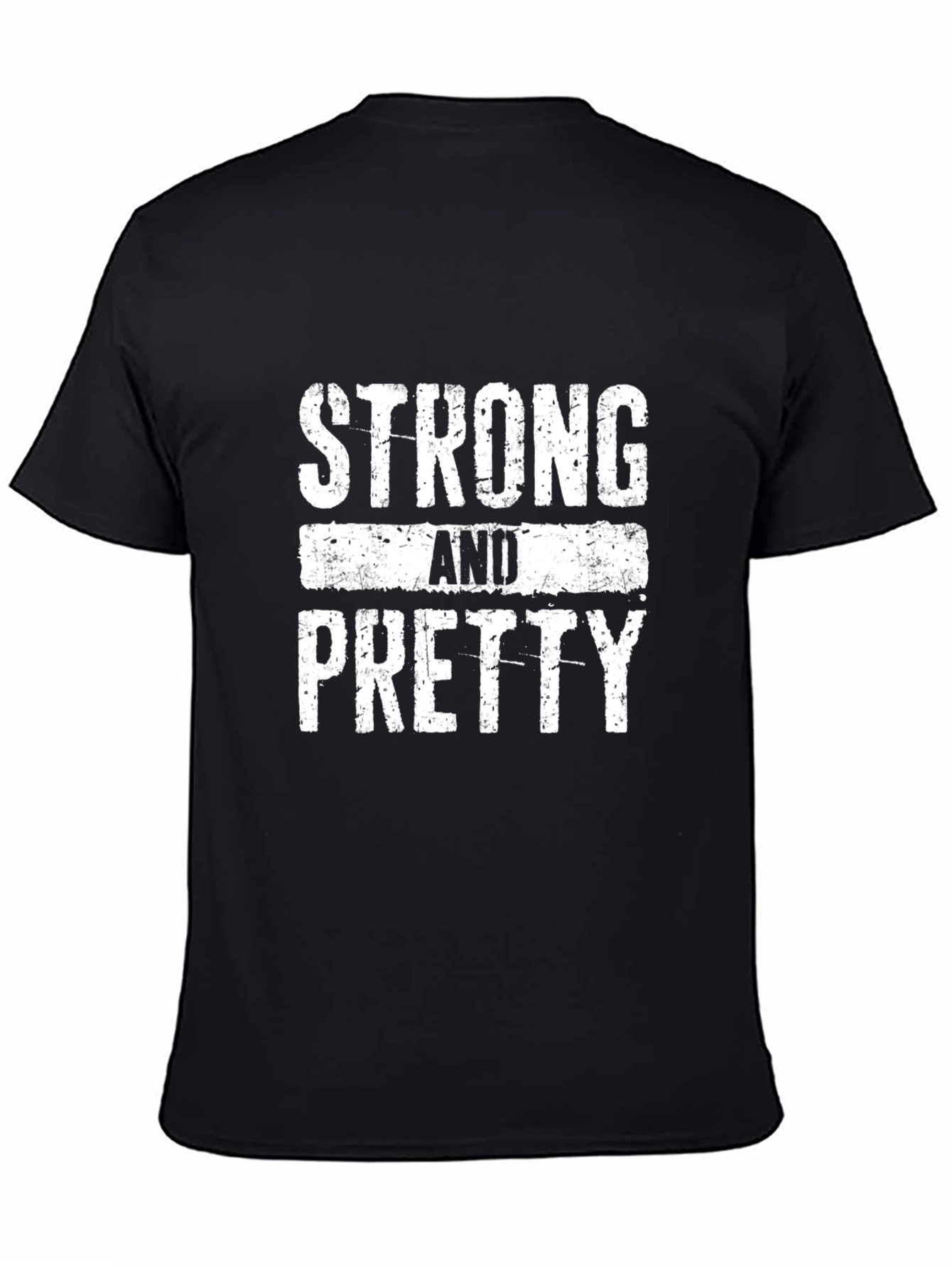 Strong & Pretty Black Graphic Tee