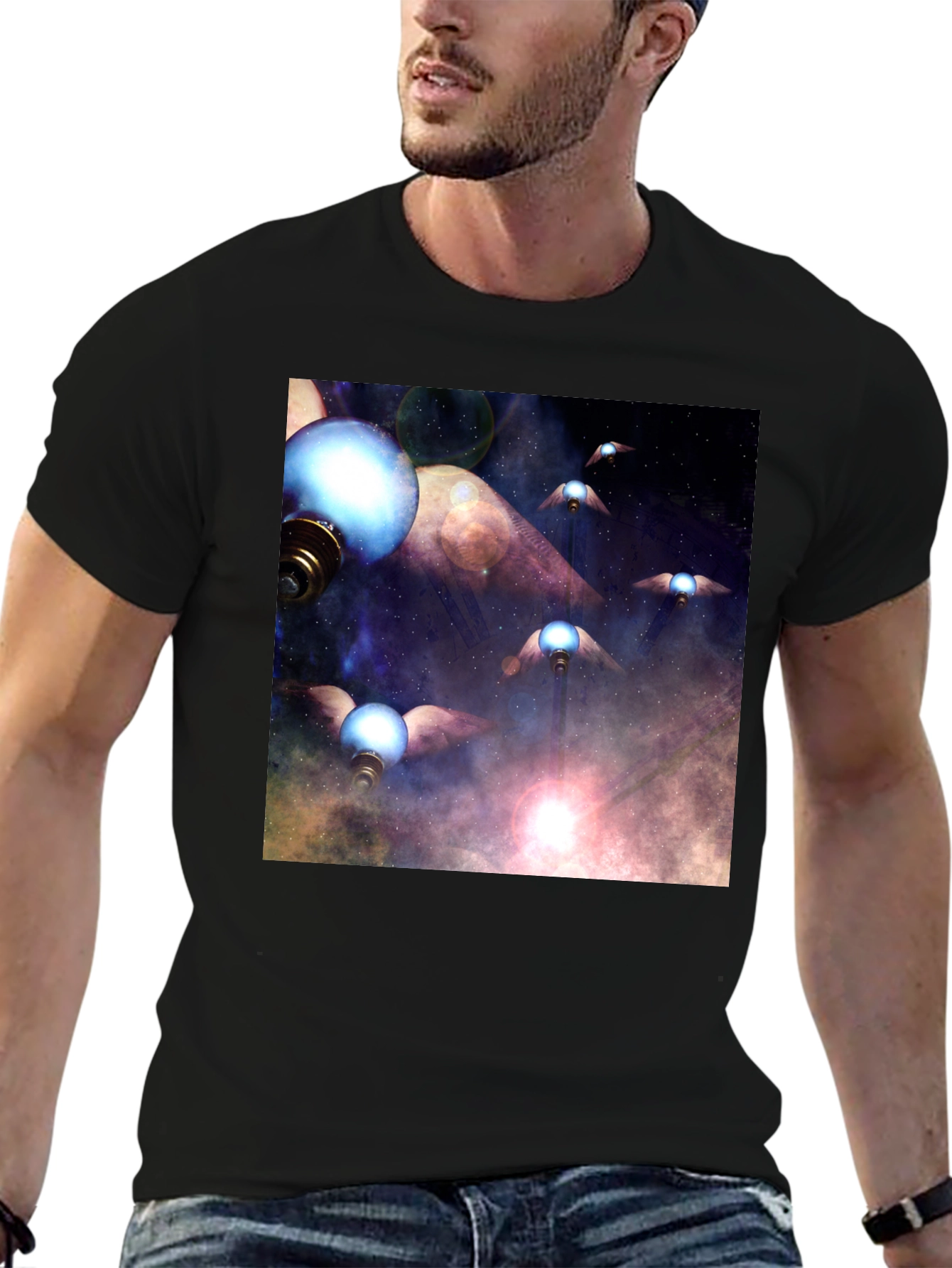 Galaxy Flying Bulbs T-Shirt