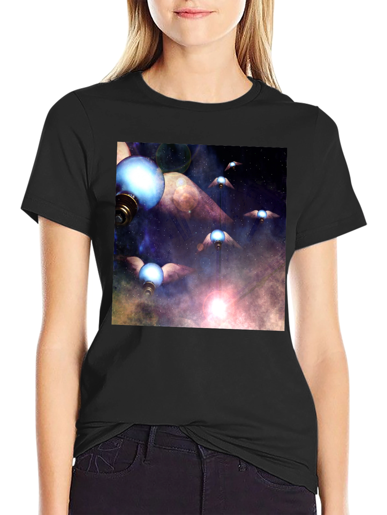 Galaxy Flying Bulbs T-Shirt