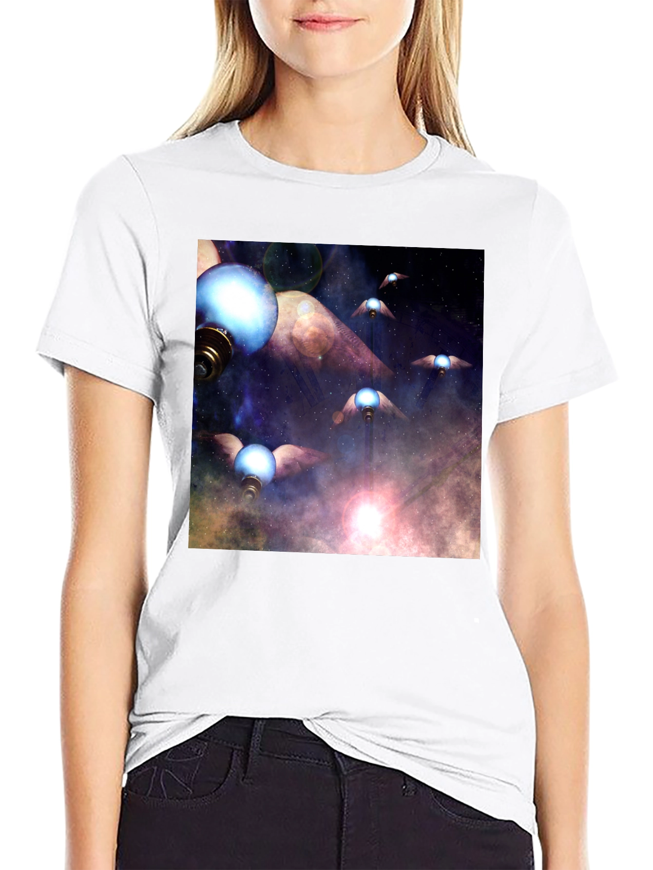 Galaxy Flying Bulbs T-Shirt