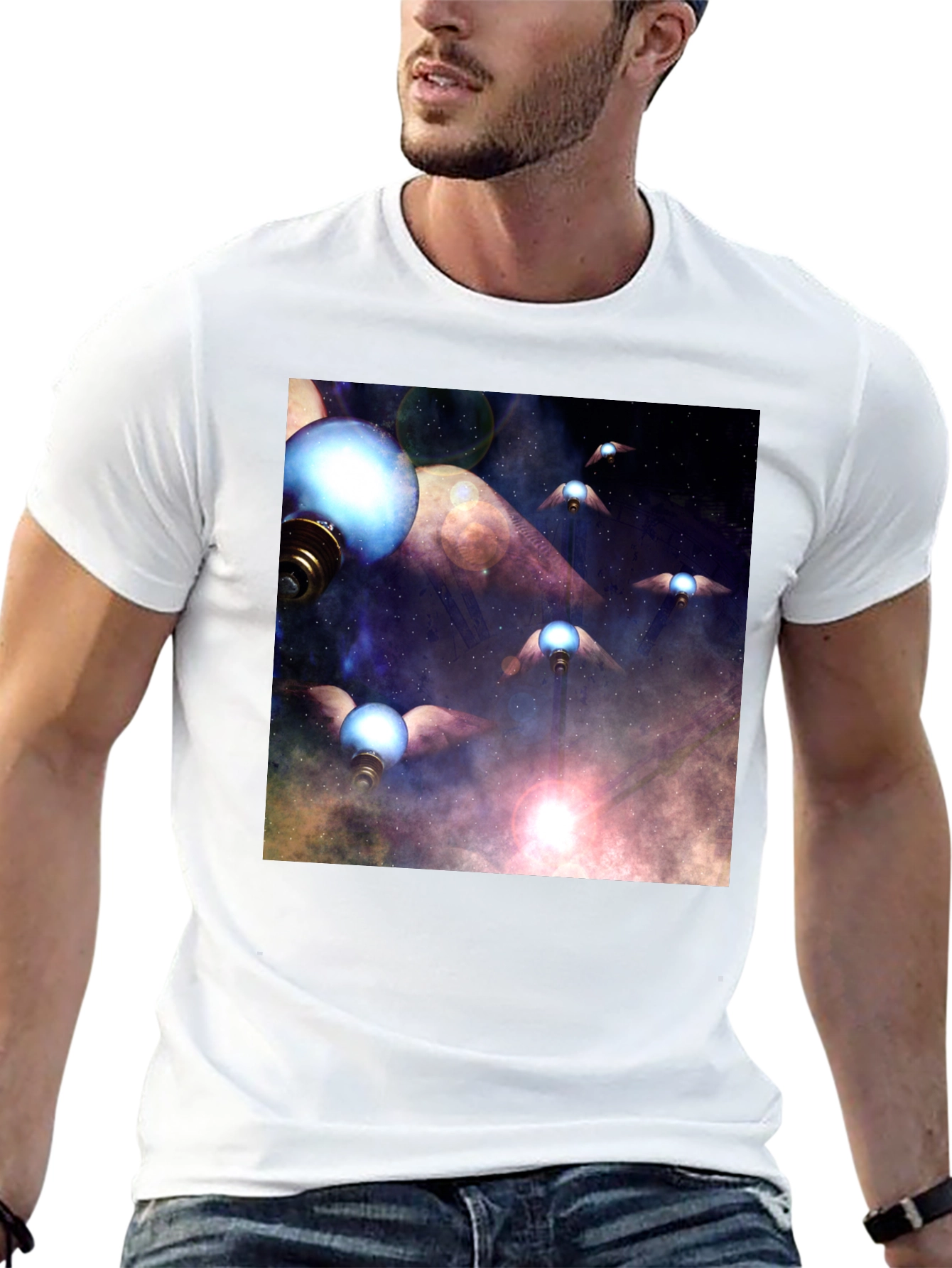 Galaxy Flying Bulbs T-Shirt