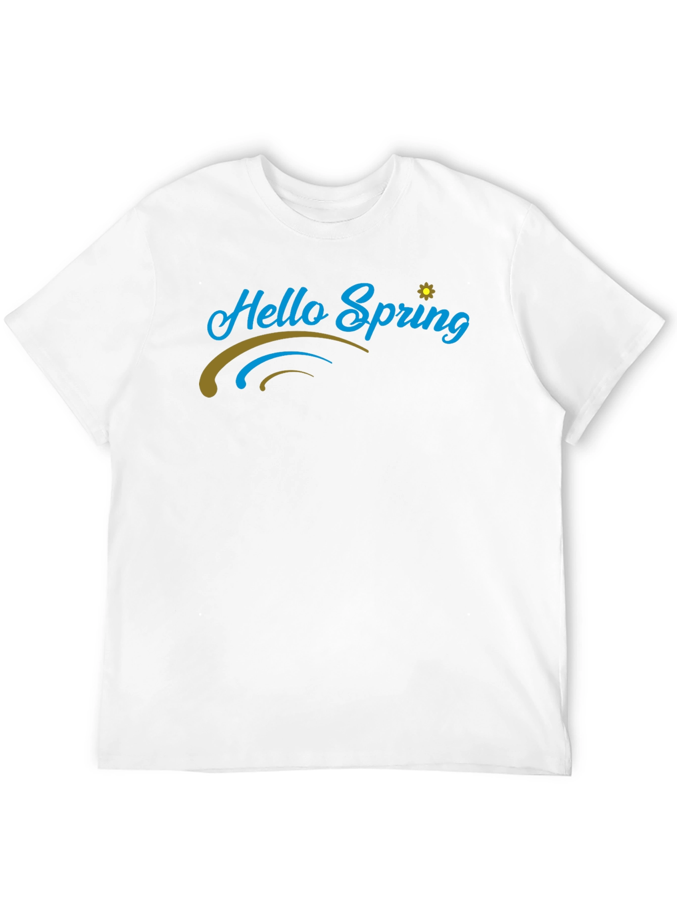Hello Spring Black T-Shirt