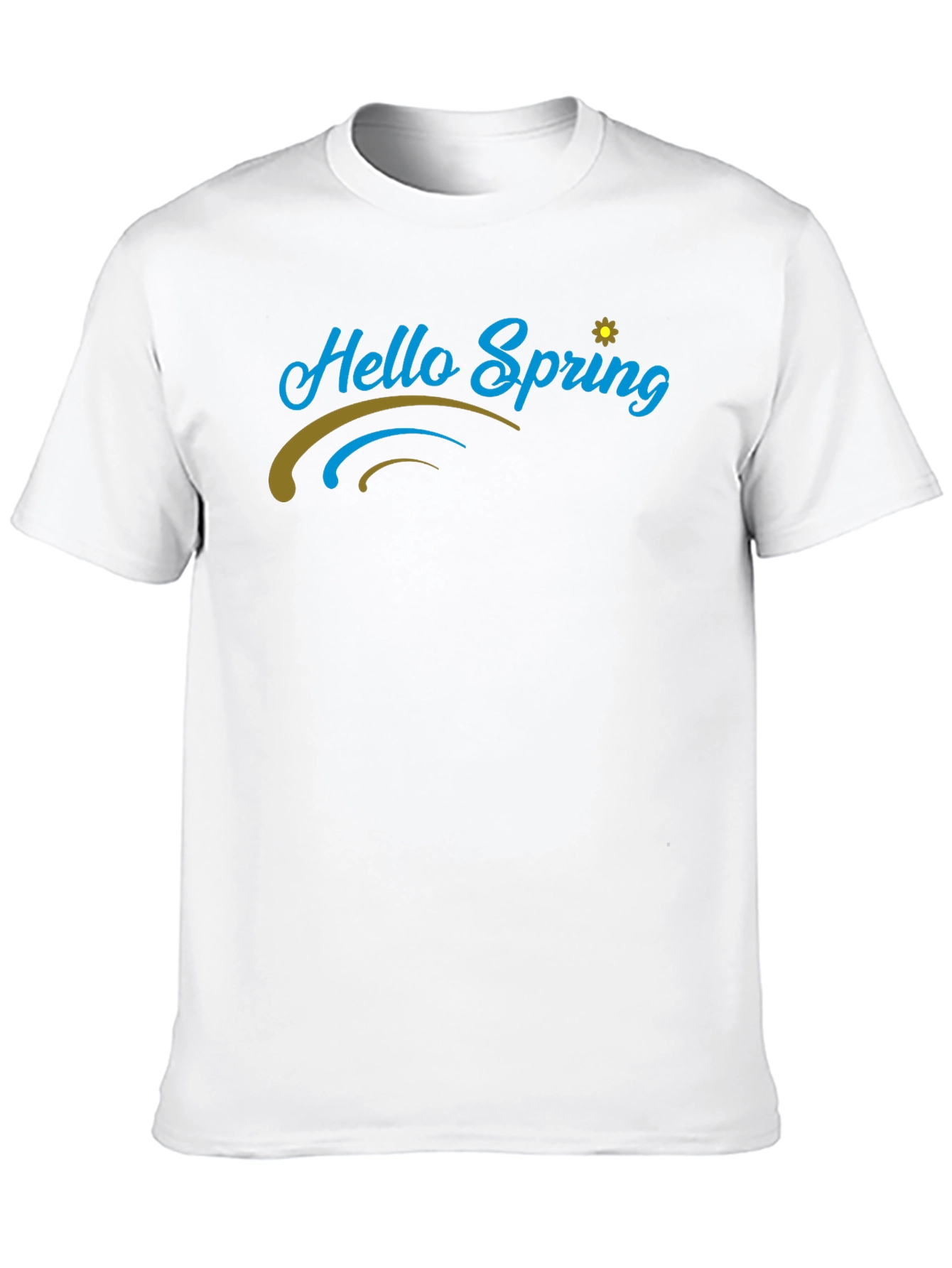 Hello Spring Black T-Shirt