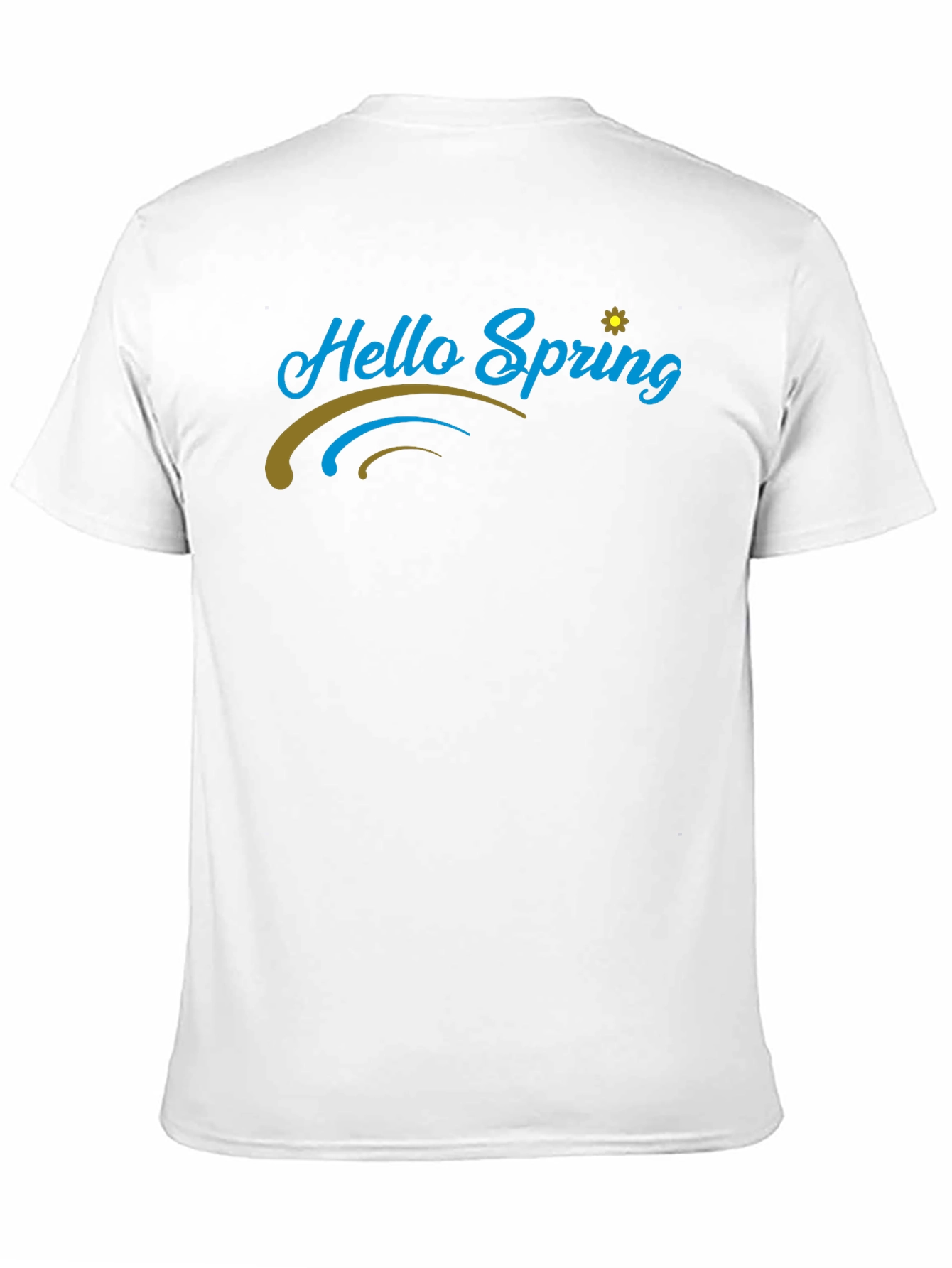 Hello Spring Black T-Shirt