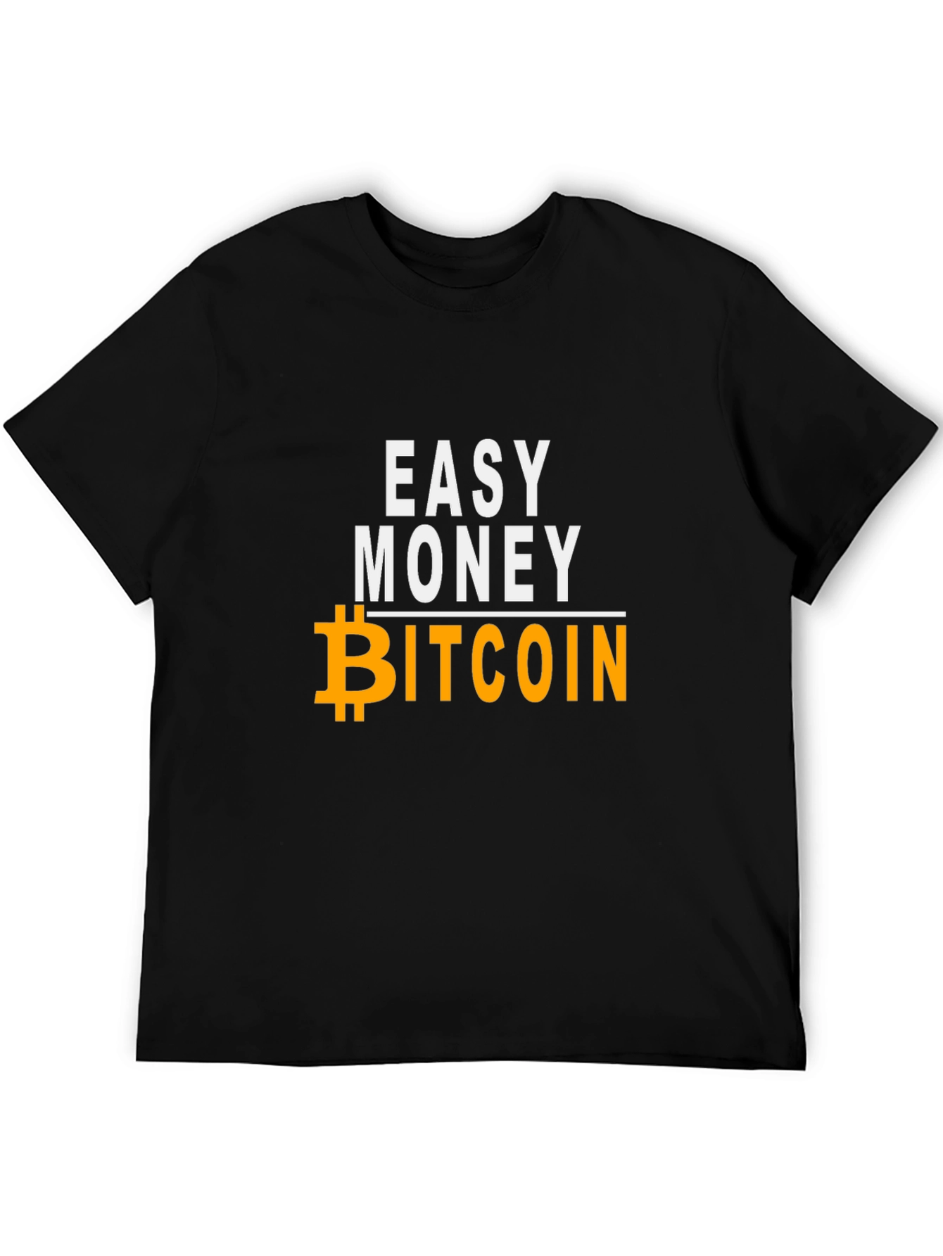 Easy Money Bitcoin Black Graphic Tee