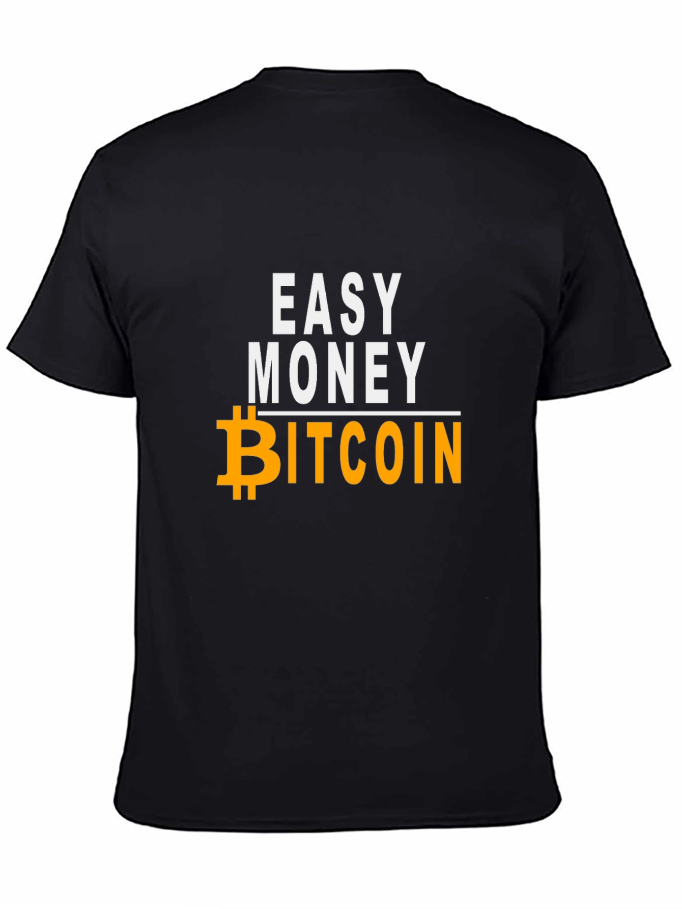 Easy Money Bitcoin Black Graphic Tee