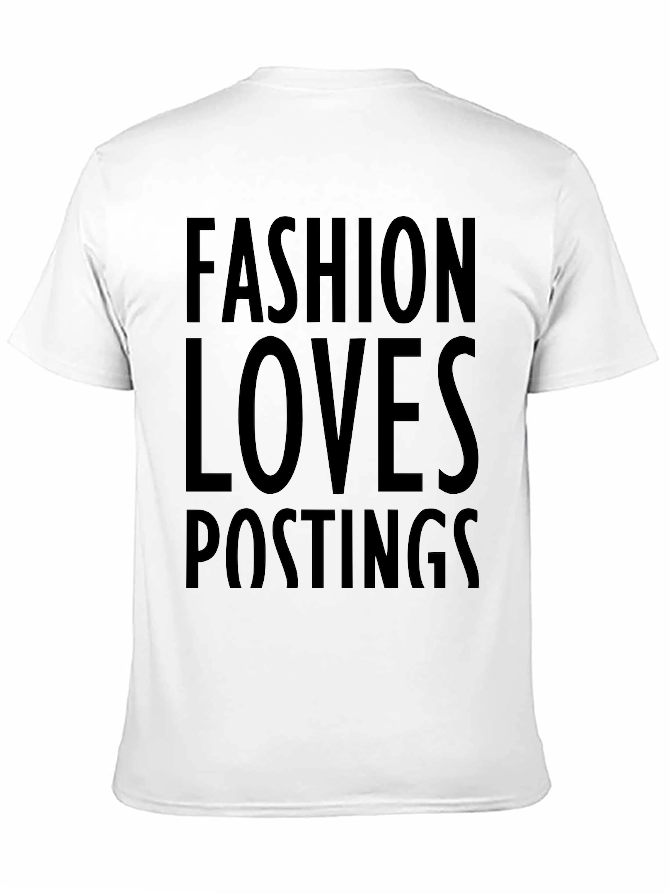 Fashion Loves Postings Graphic Tee - Mens Black T-Shirt