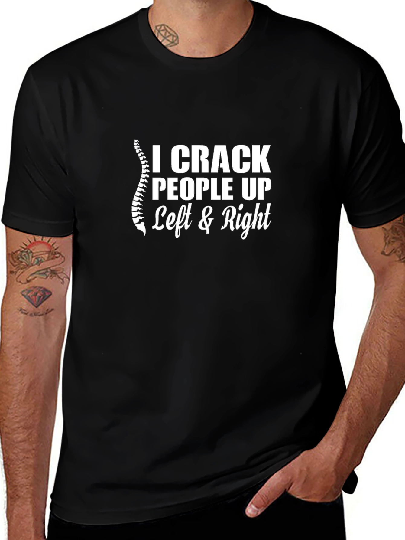 I Crack People Up Chiropractor T-Shirt