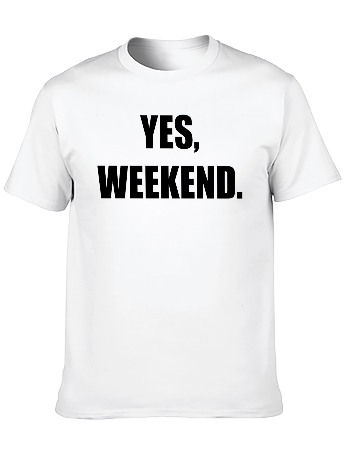Yes Weekend. Mens Black T-Shirt