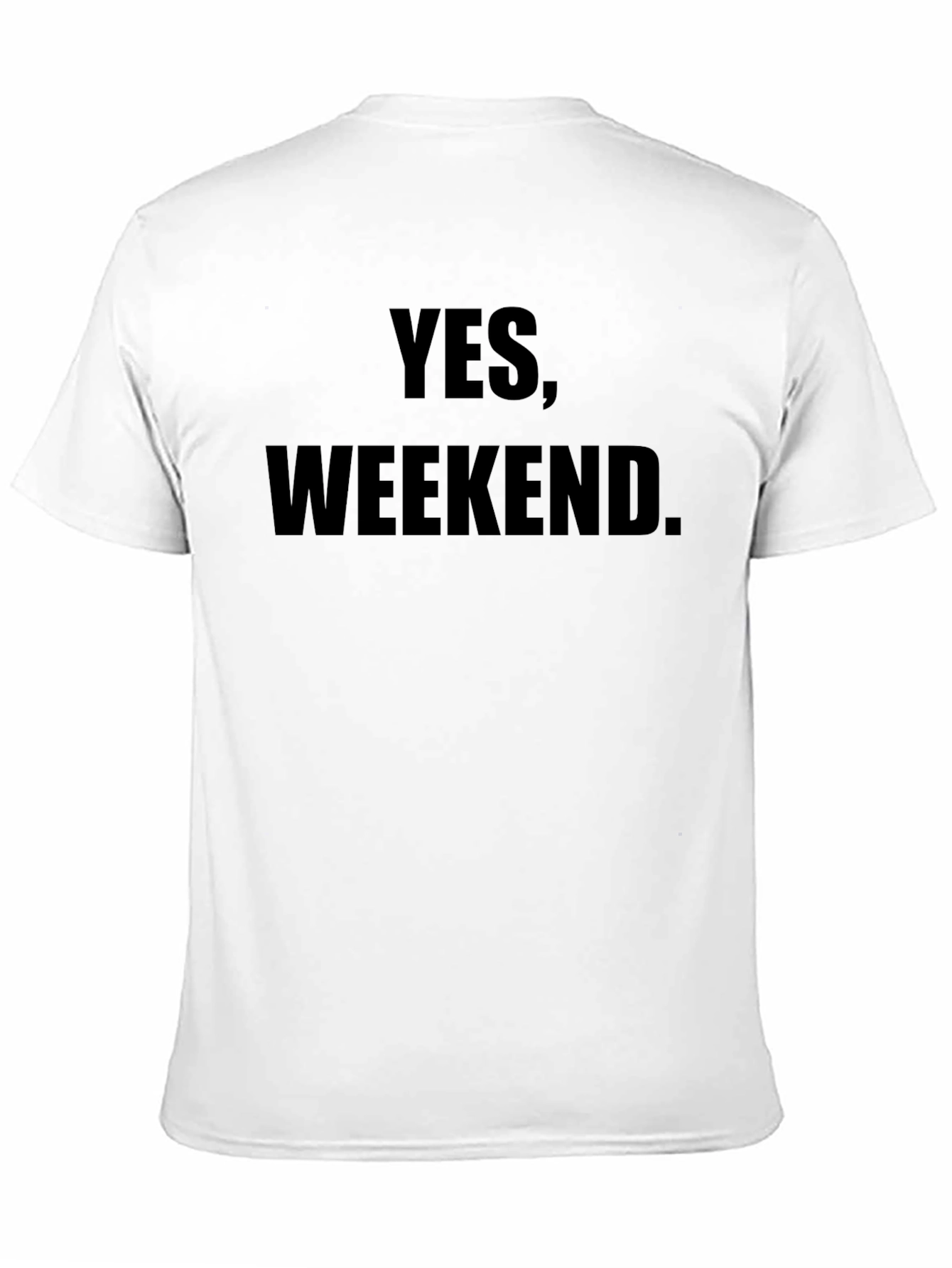 Yes Weekend. Mens Black T-Shirt