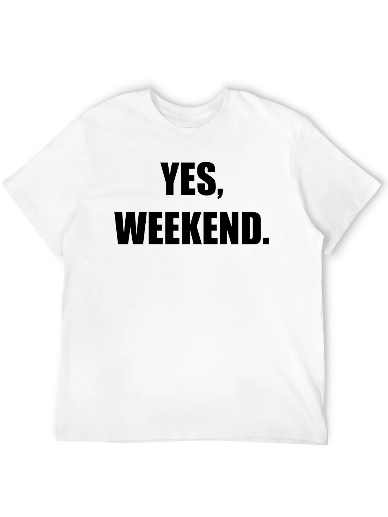 Yes Weekend. Mens Black T-Shirt