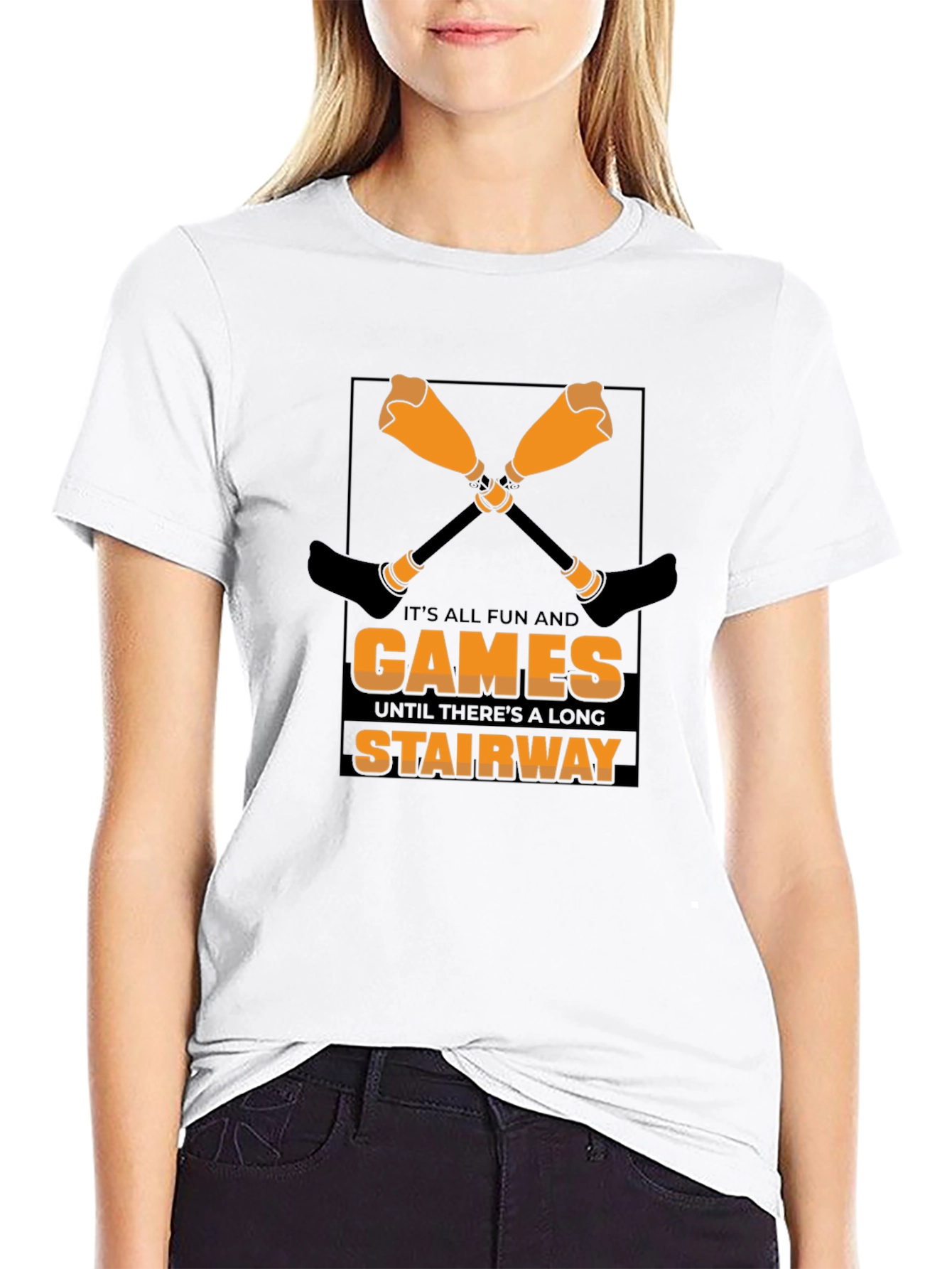 Funny Stairway T-Shirt - Games Humor Tee