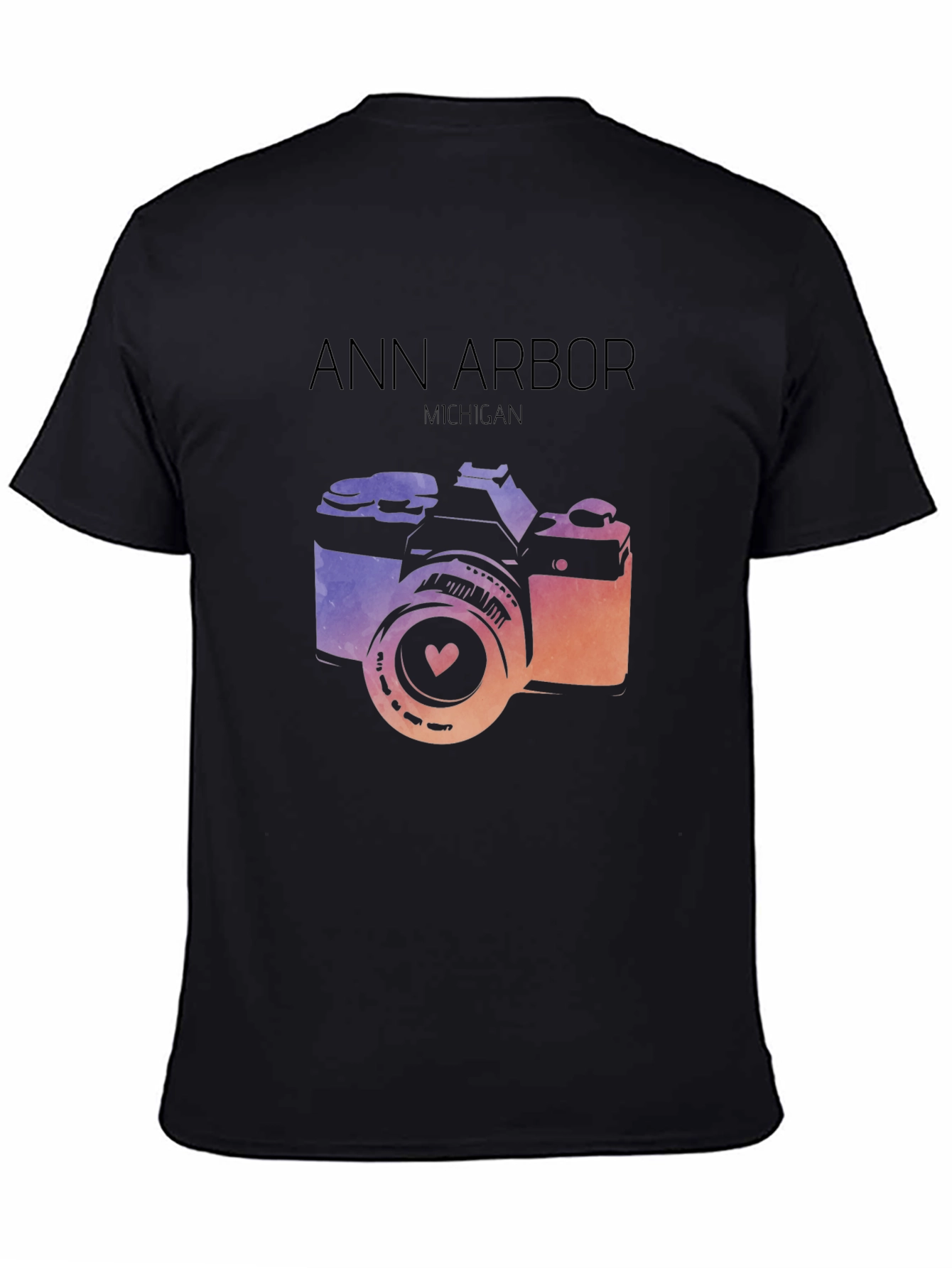Ann Arbor Michigan Camera Graphic Tee