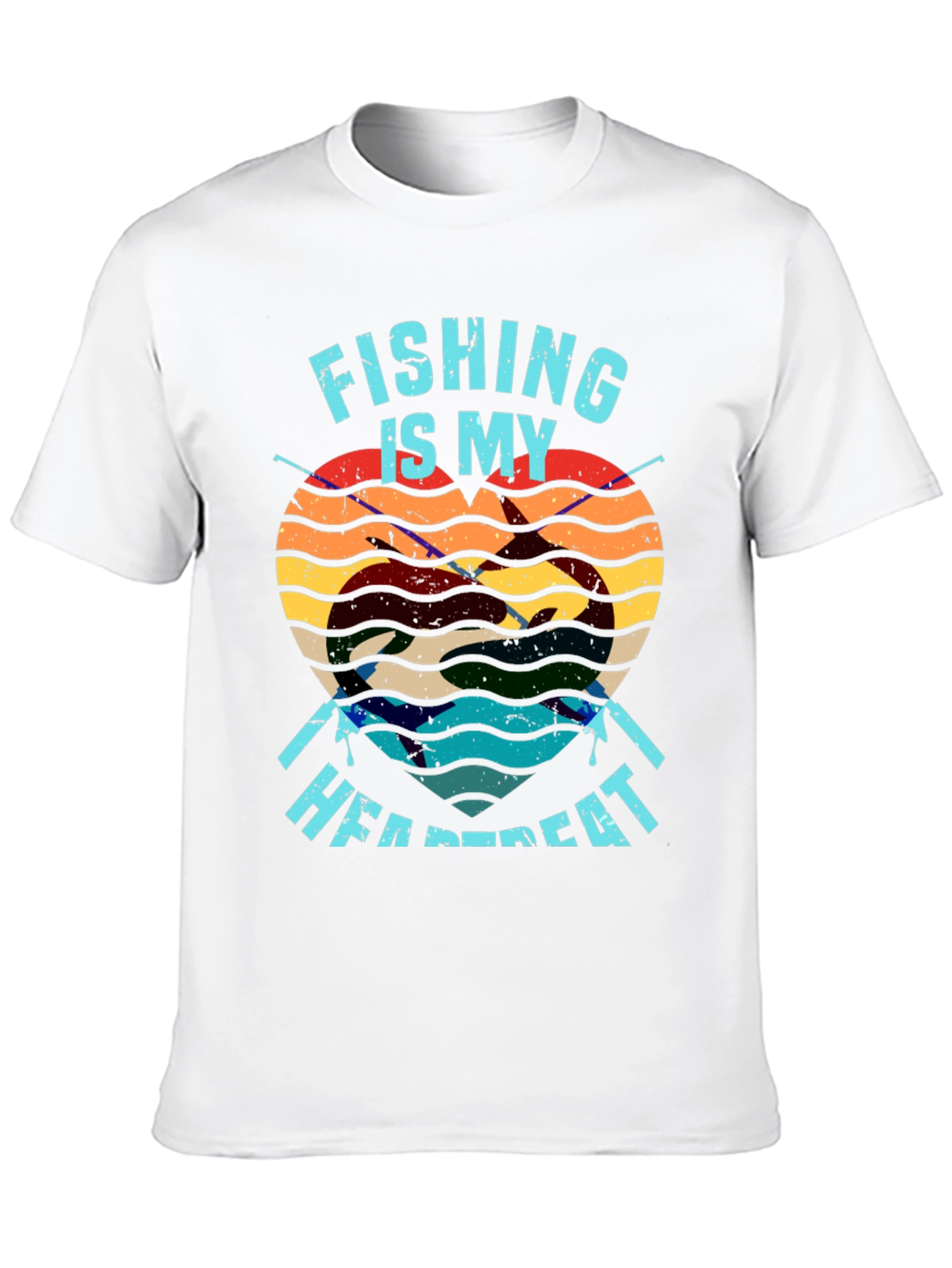 Fishing Heartbeat T-Shirt