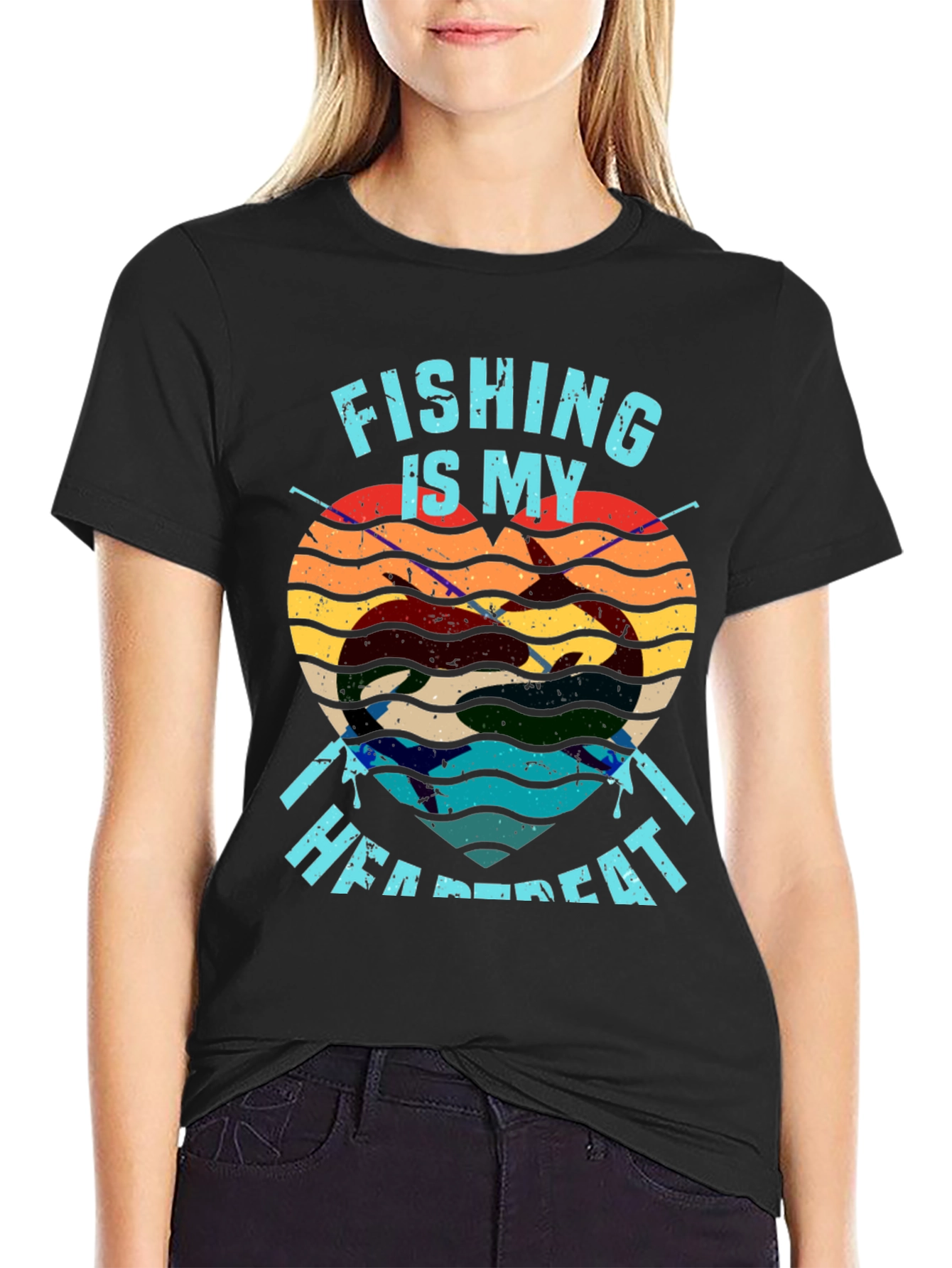 Fishing Heartbeat T-Shirt