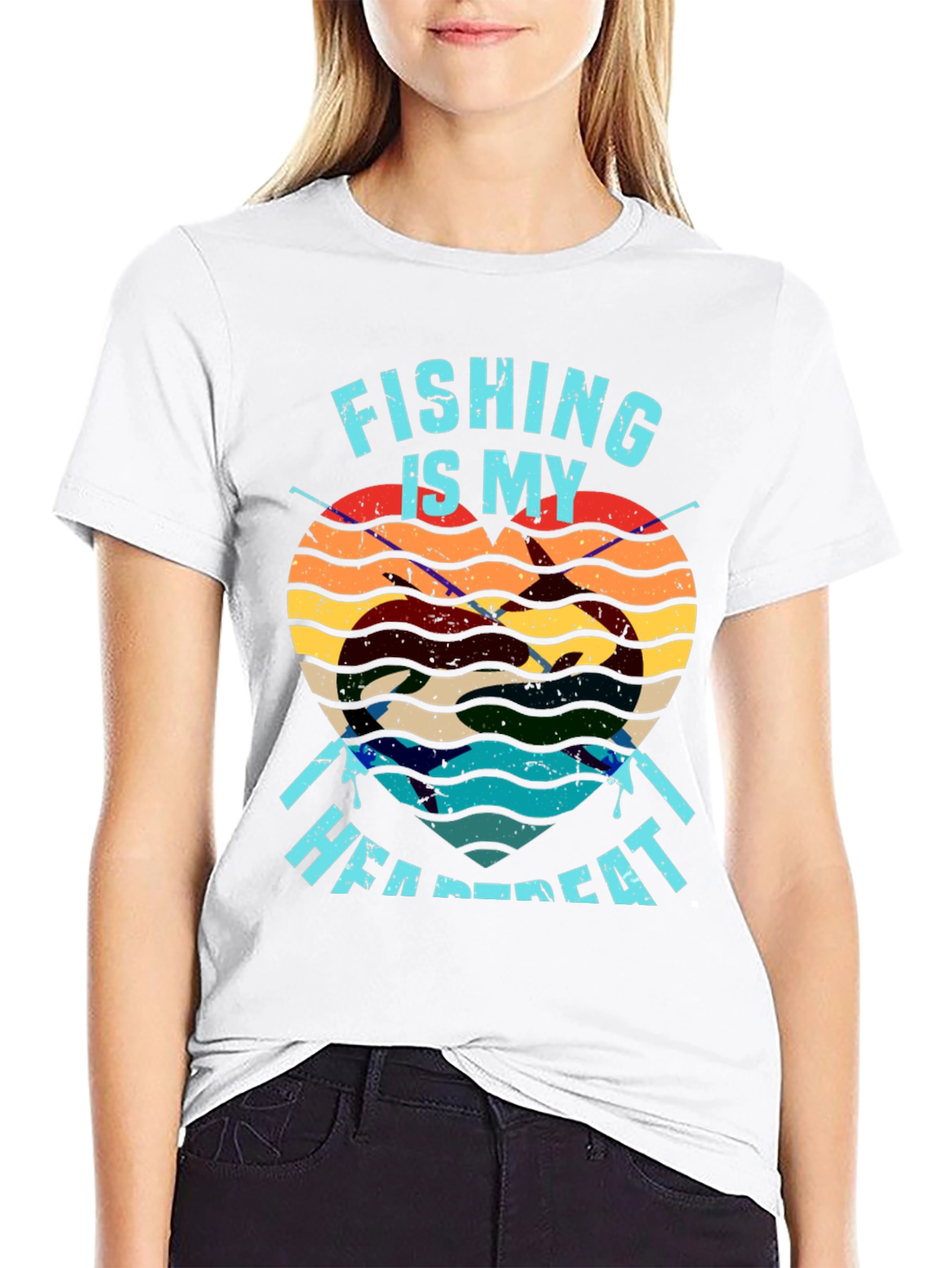 Fishing Heartbeat T-Shirt