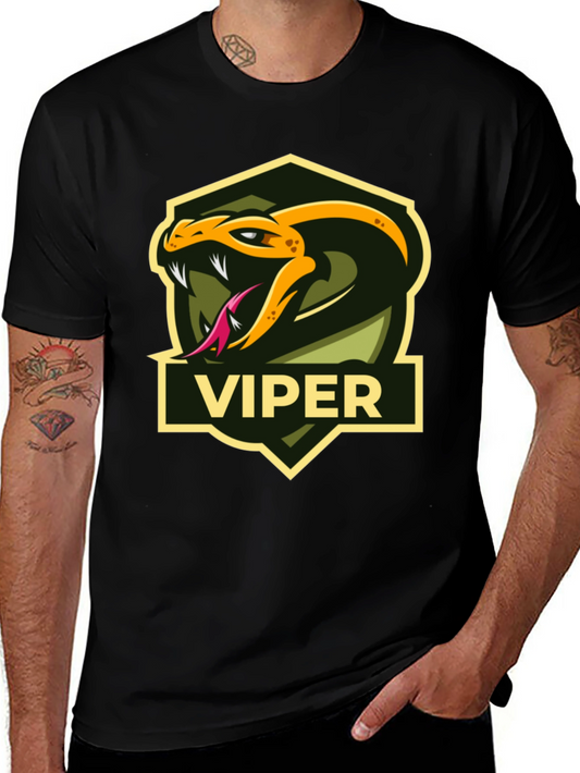 Viper Graphic T-Shirt - Snake Logo Tee