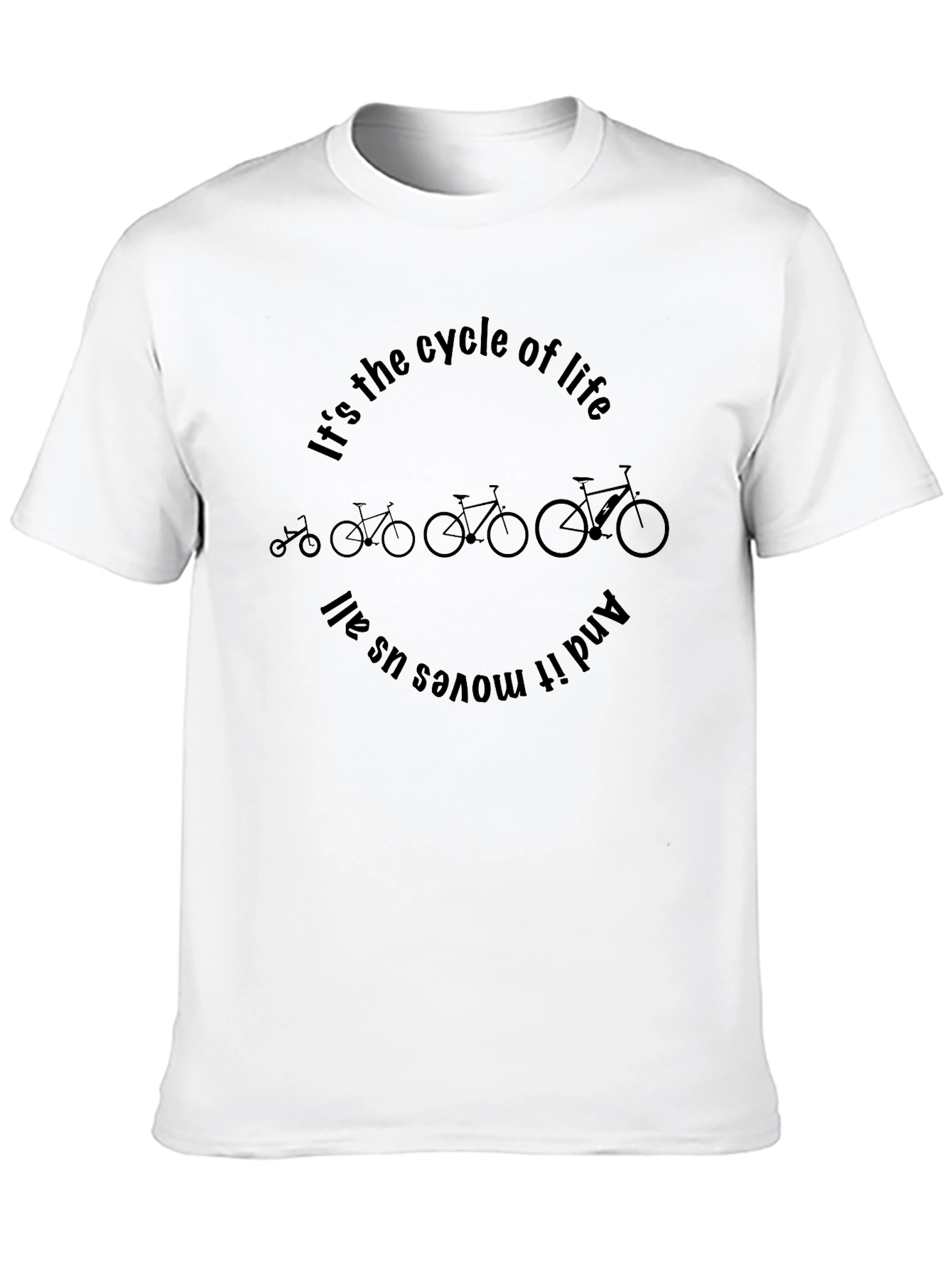 Cycle of Life Graphic Tee - Black