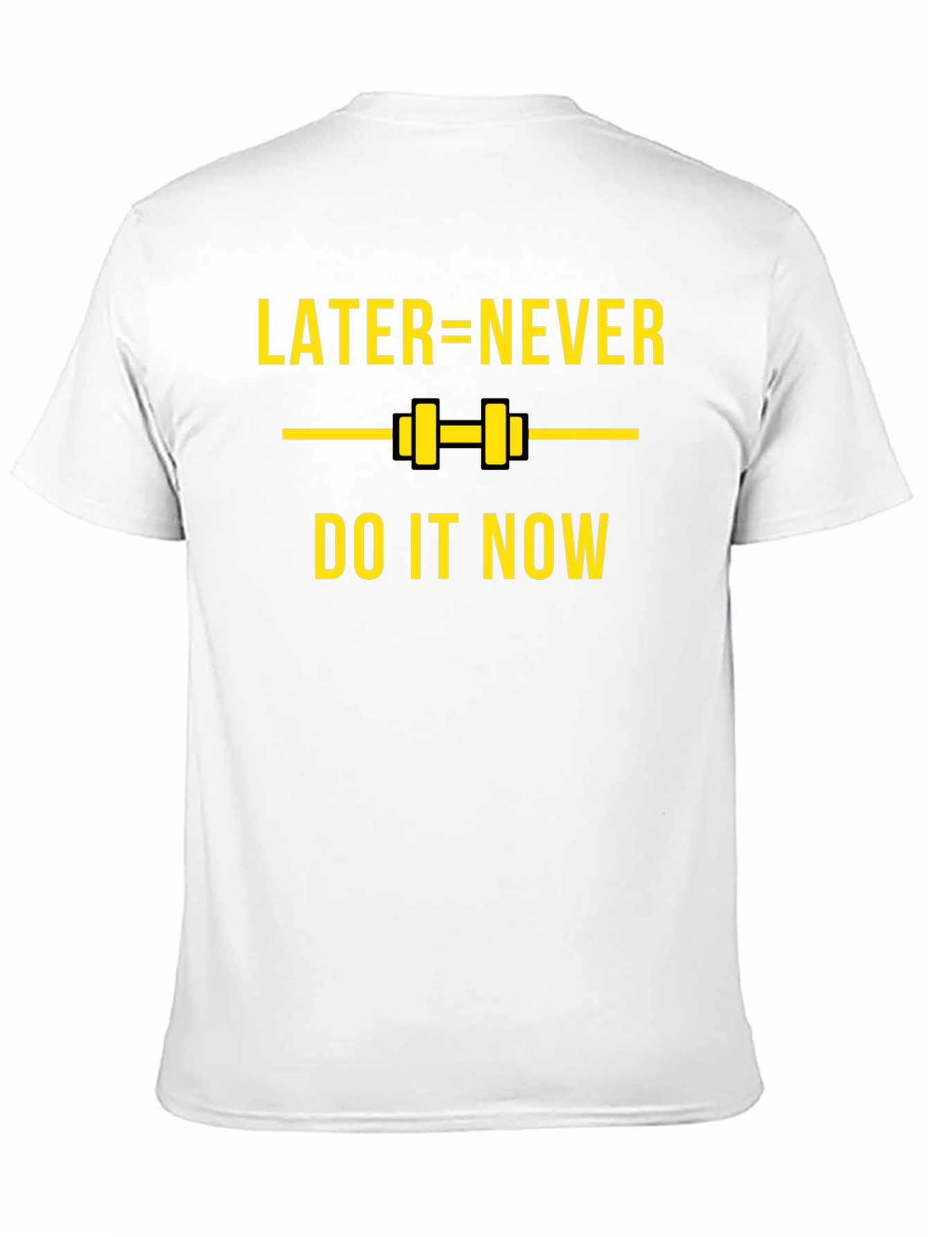 Later=Never Black Graphic T-Shirt - Do It Now!