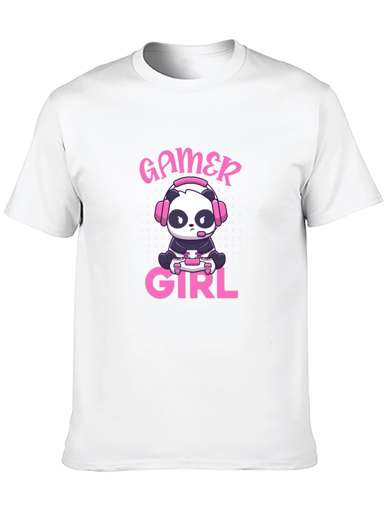 Gamer Girl Panda T-Shirt - Cute Gaming Tee