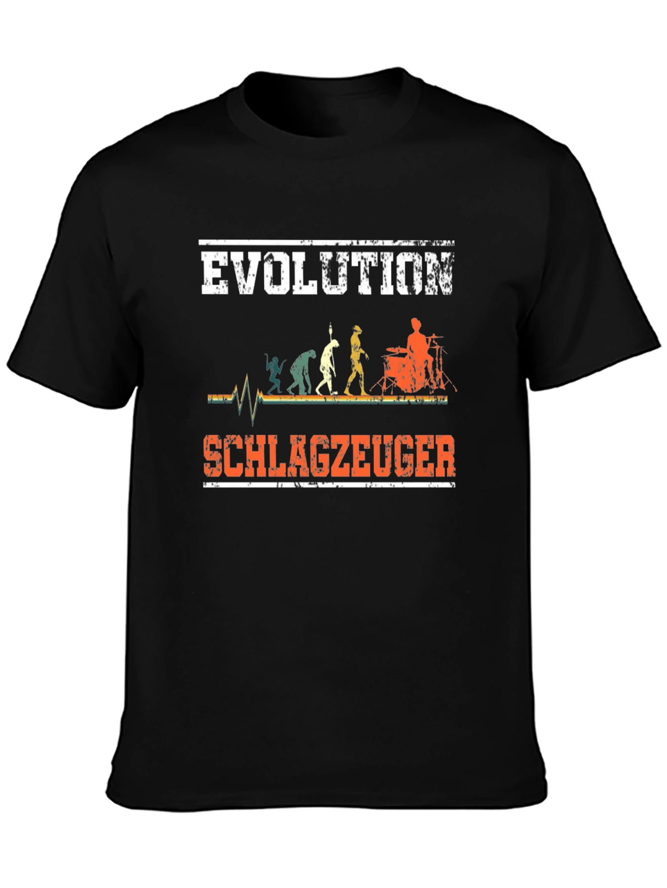 Evolution Drummer T-Shirt Musician Schlagzeuger