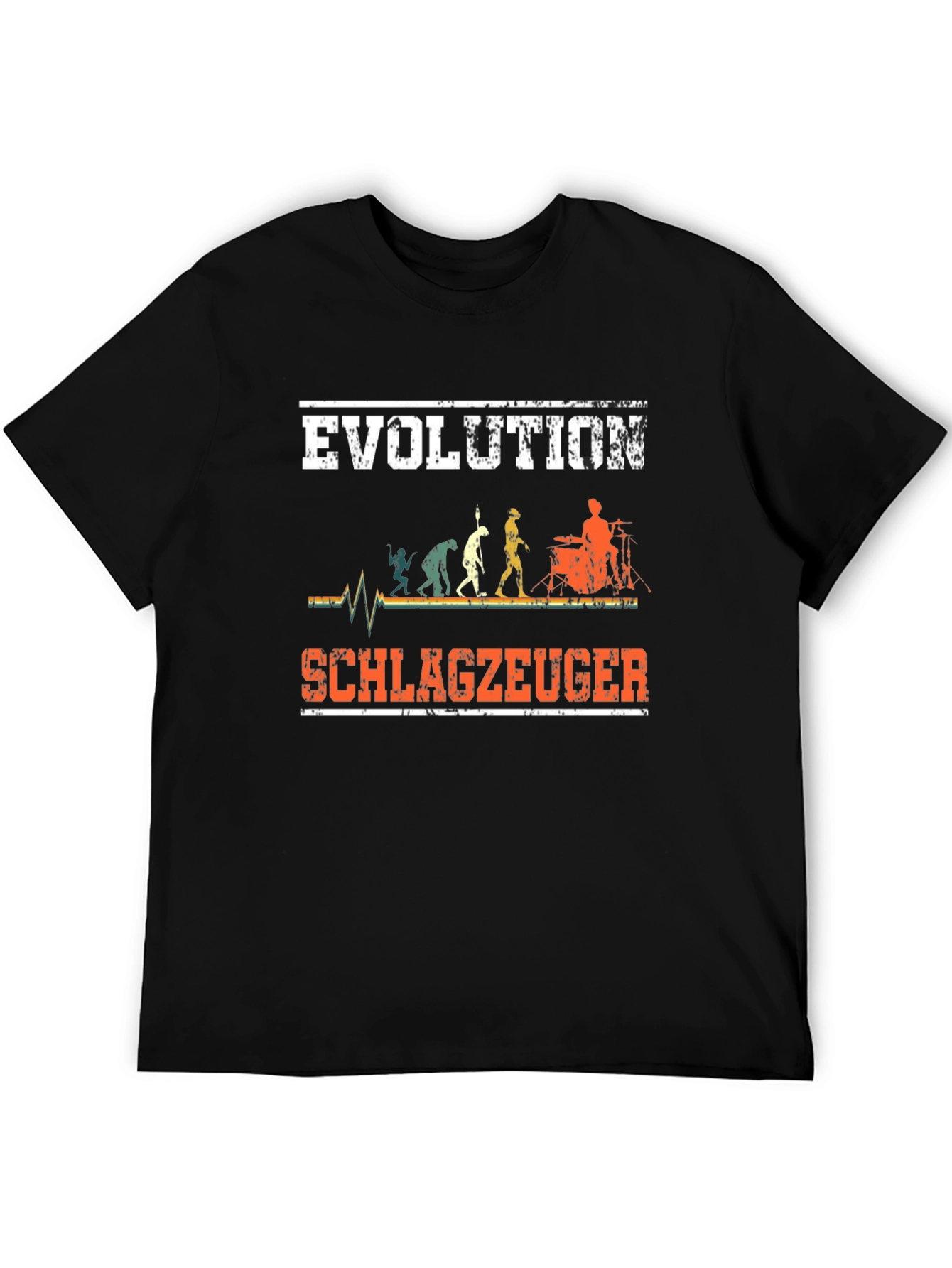 Evolution Drummer T-Shirt Musician Schlagzeuger