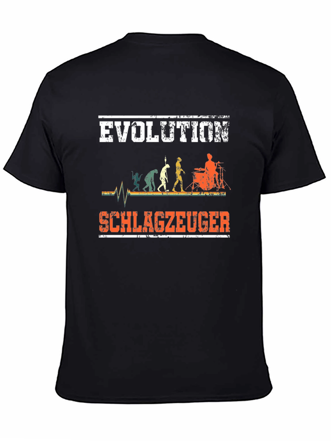 Evolution Drummer T-Shirt Musician Schlagzeuger