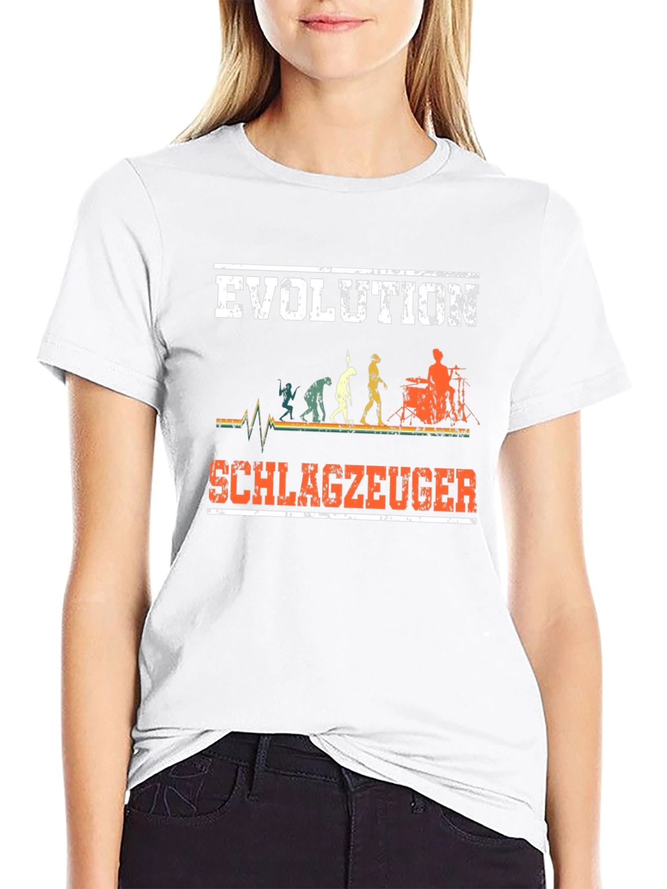 Evolution Drummer T-Shirt Musician Schlagzeuger