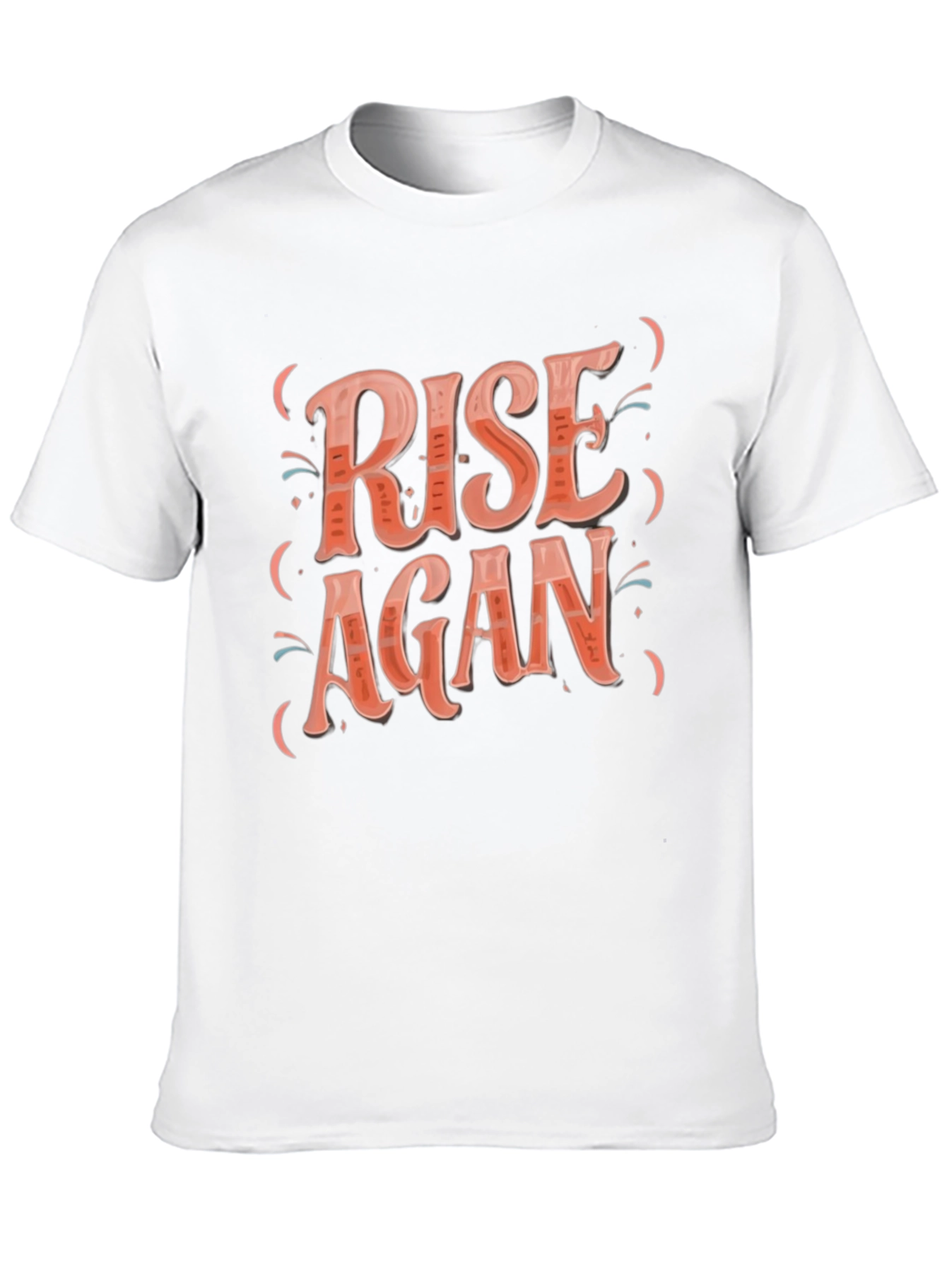 Rise Again Graphic Tee - Black Cotton T-Shirt