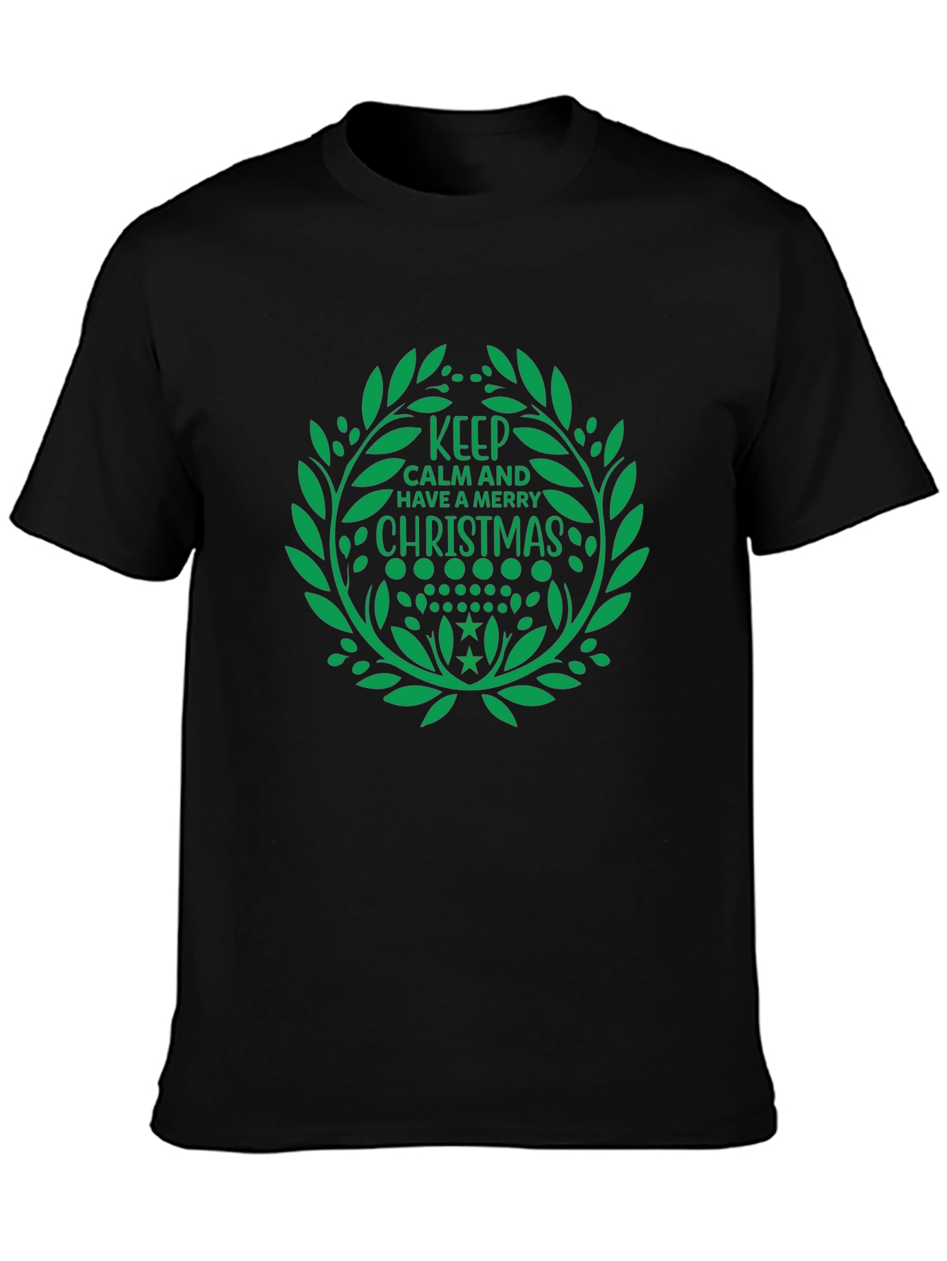 Keep Calm Merry Christmas Graphic Tee