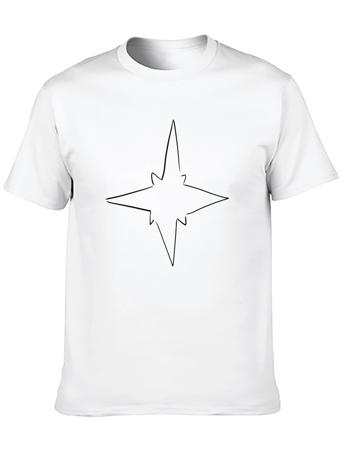 Star Silhouette Black T-Shirt | Minimalist Design