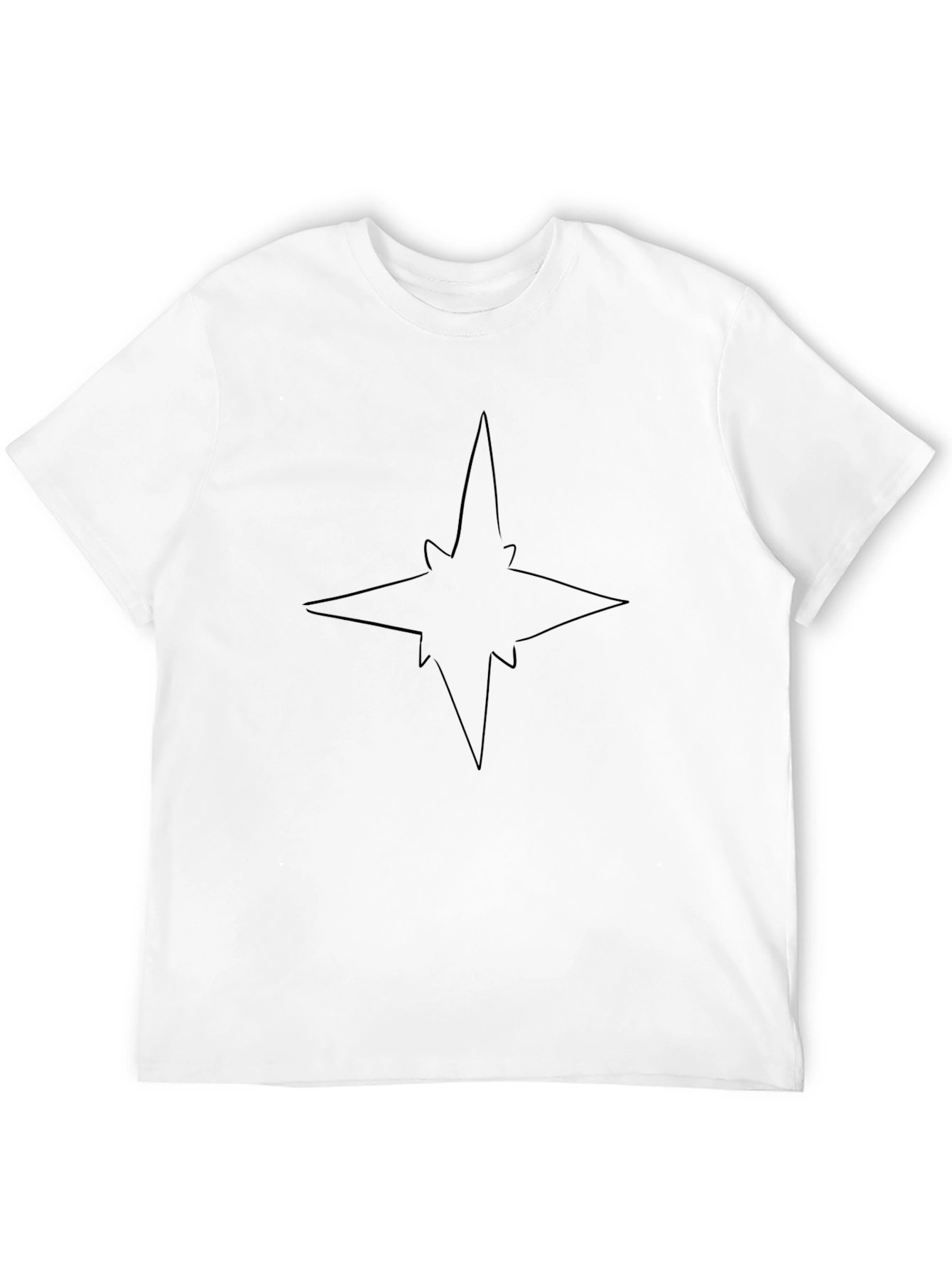 Star Silhouette Black T-Shirt | Minimalist Design