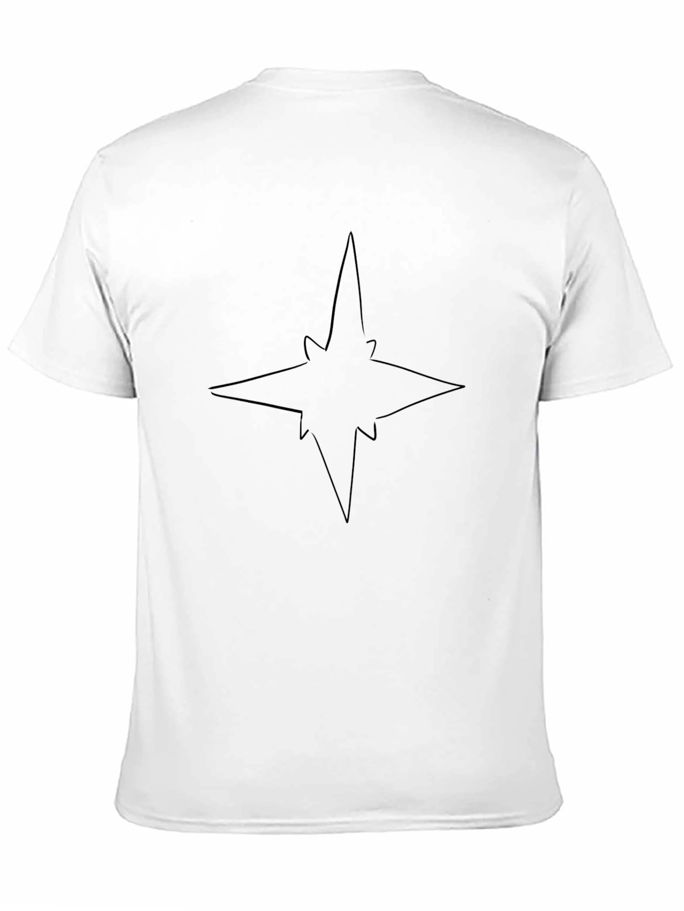 Star Silhouette Black T-Shirt | Minimalist Design