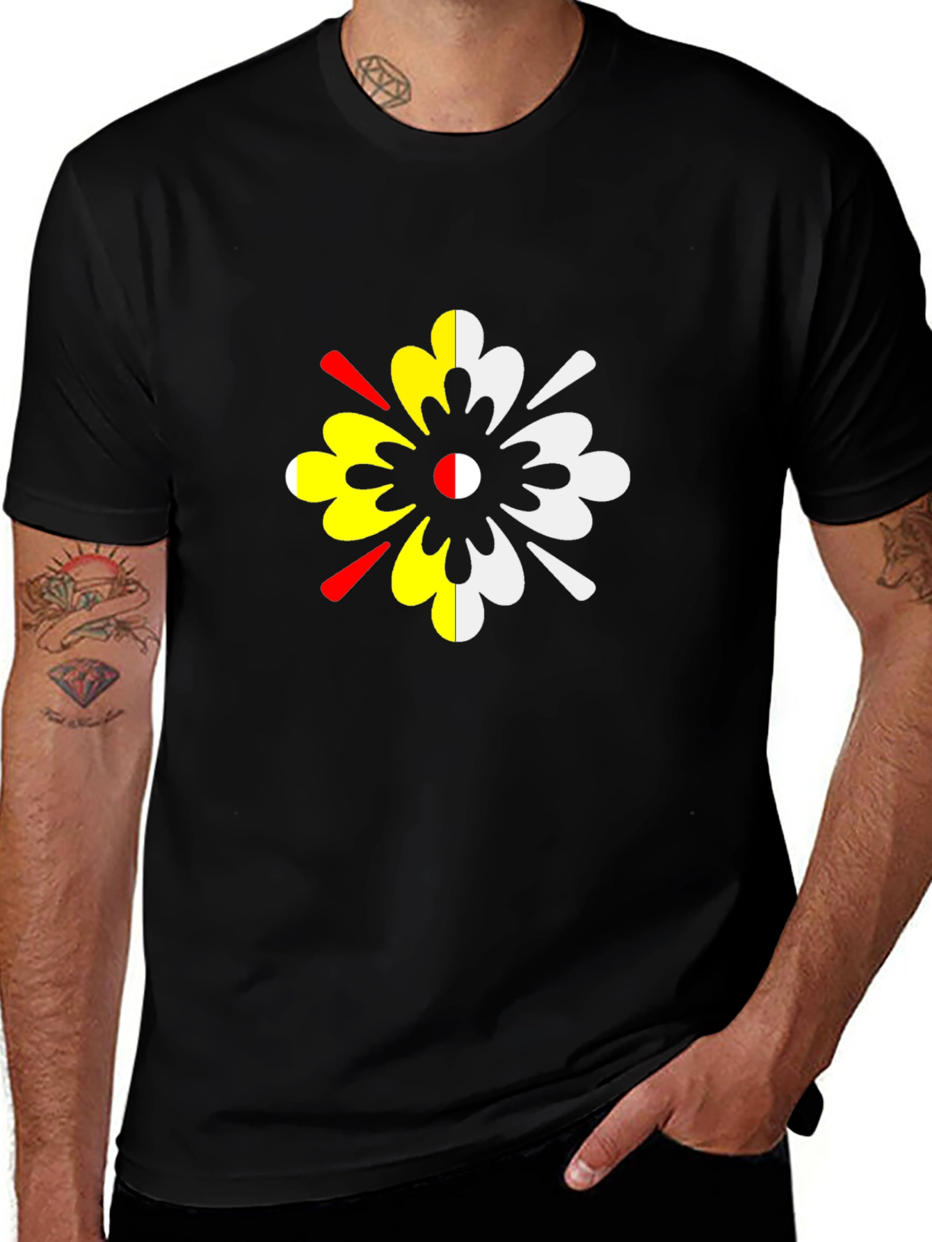 Unique Colorful Flower T-Shirt