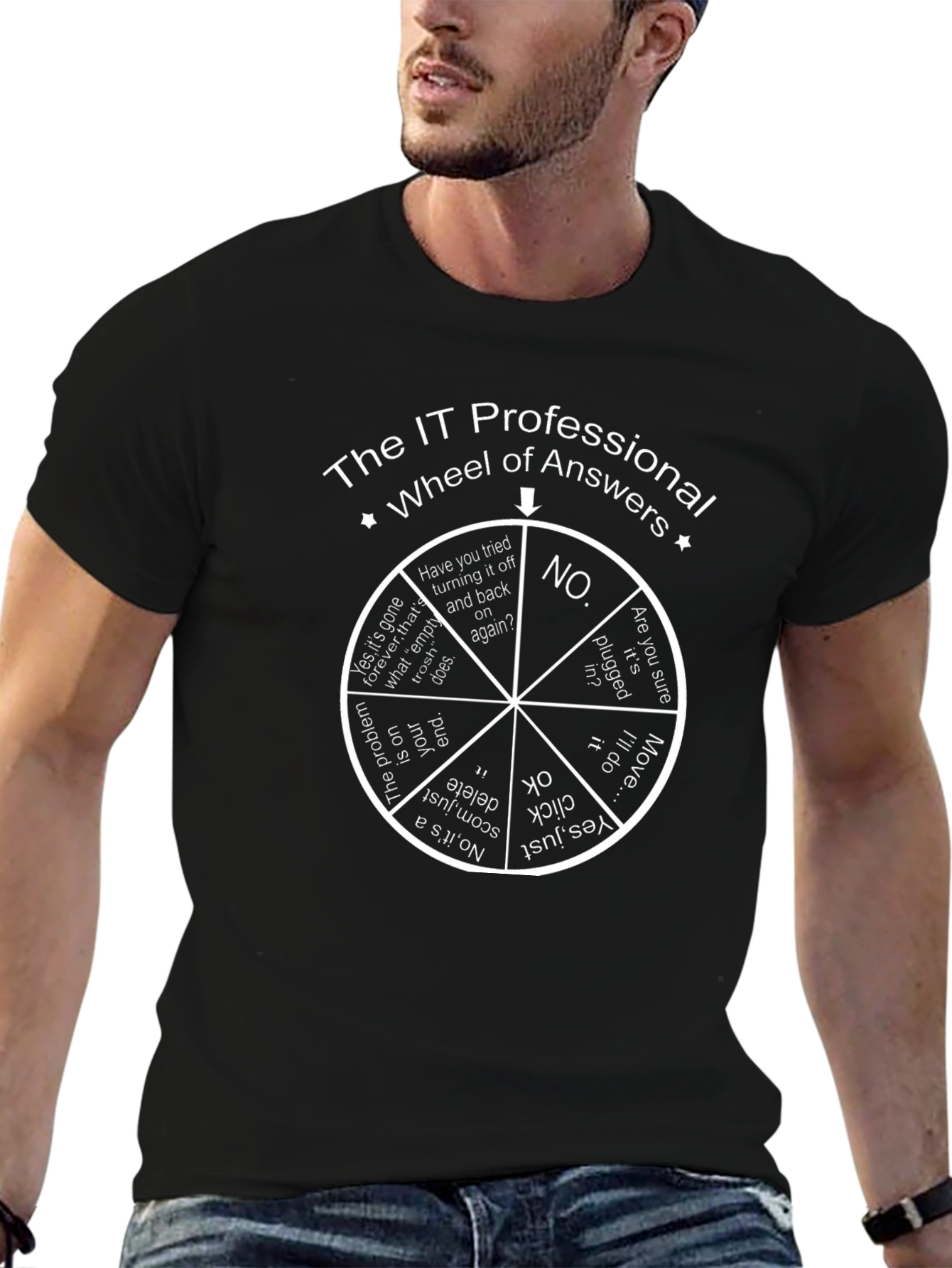 IT Professional Wheel of Answers T-Shirt