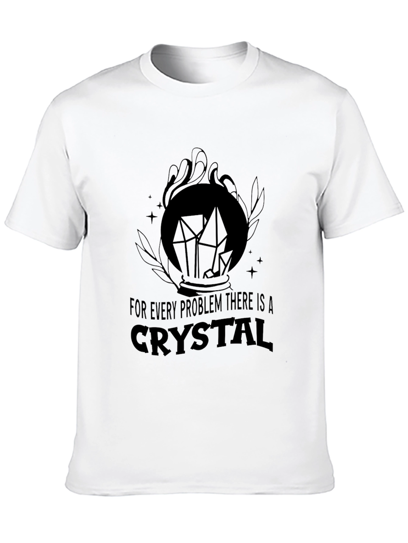 Crystal Problem Solver T-Shirt - Black Graphic Tee