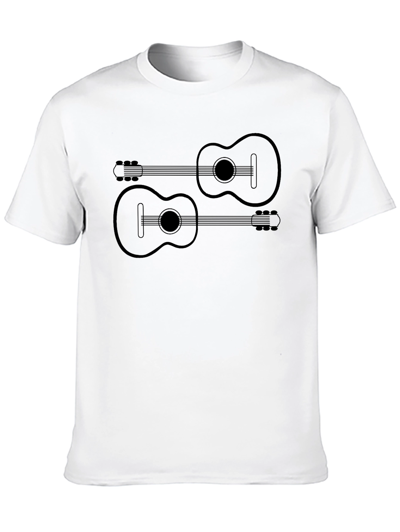 Guitar Graphic Tee - Mens Black T-Shirt