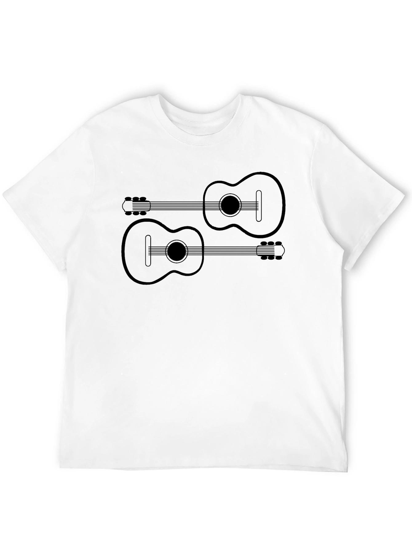 Guitar Graphic Tee - Mens Black T-Shirt