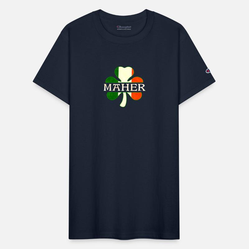 Maher Irish Surname Ireland Flag Shamrock