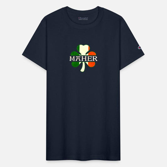 Maher Irish Surname Ireland Flag Shamrock