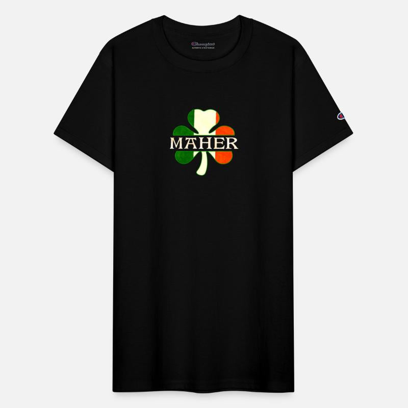 Maher Irish Surname Ireland Flag Shamrock