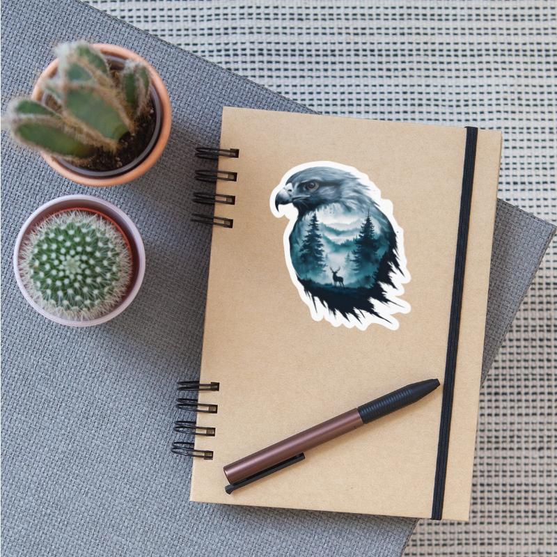 Majestic Eagle And Serene Wilderness Scene