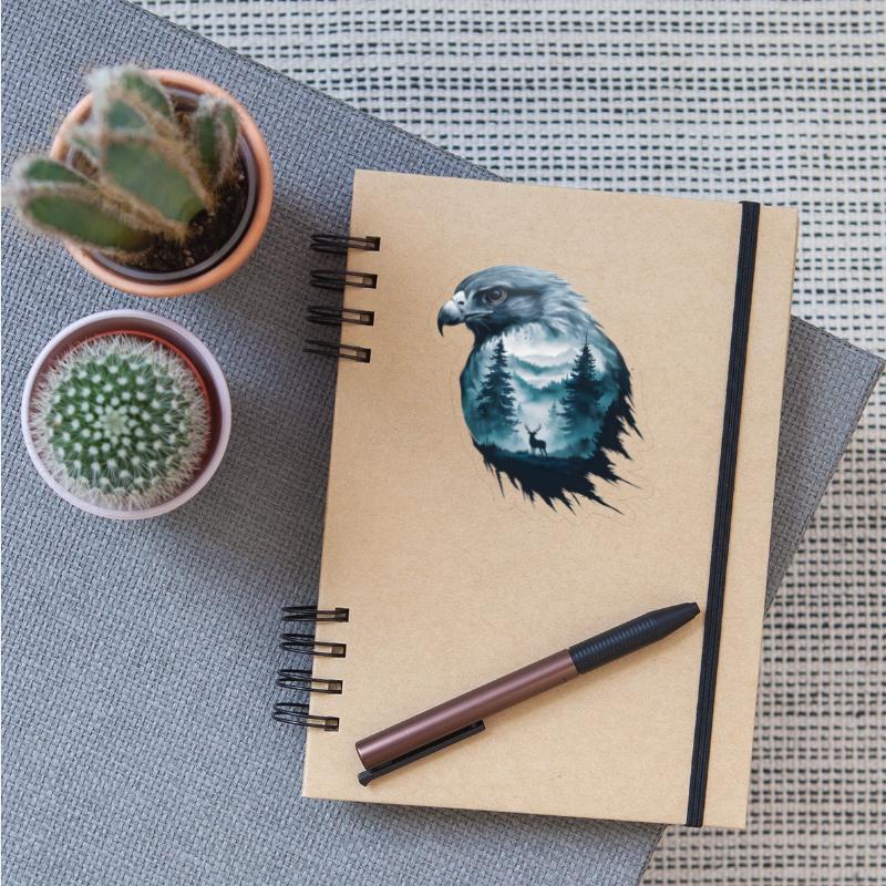 Majestic Eagle And Serene Wilderness Scene