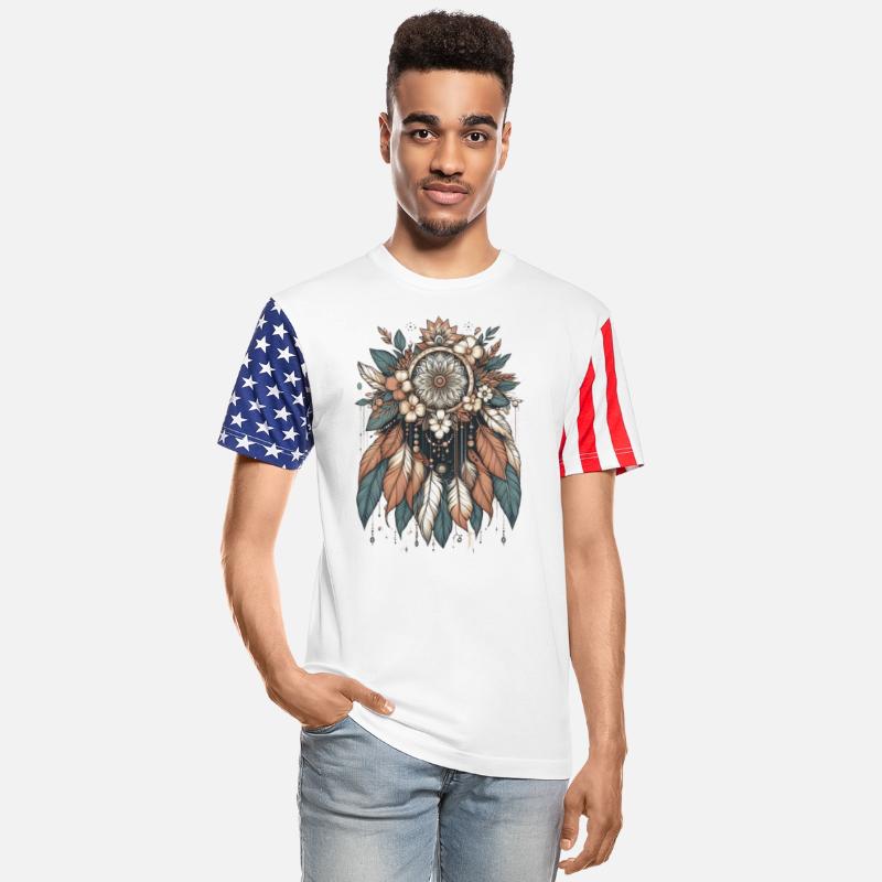 Mandala Design for Women with feather Graphic Tees