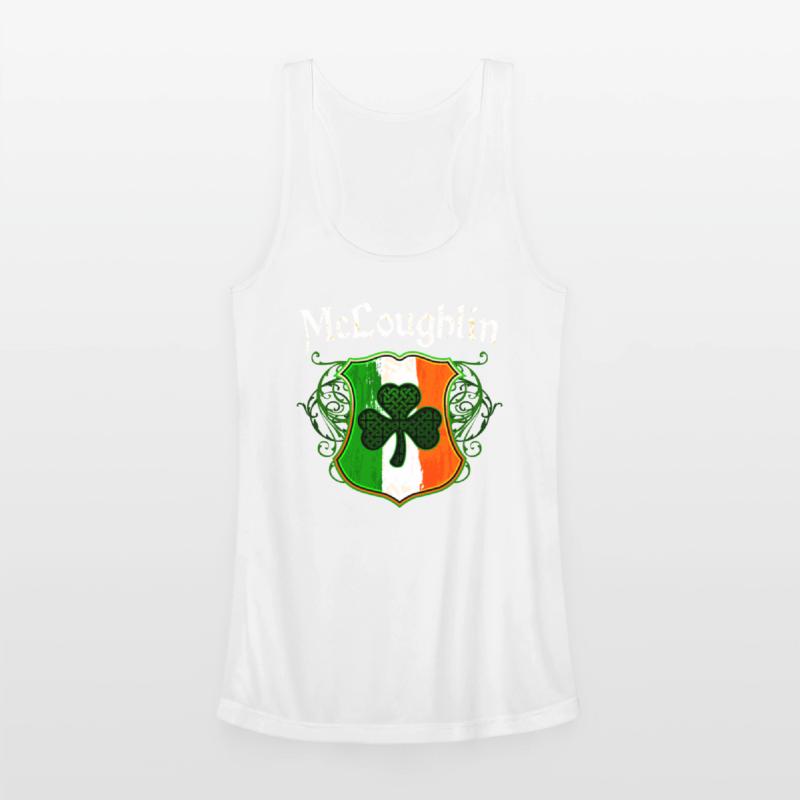 McLoughlin Irish Surname Ireland Flag Shamrock