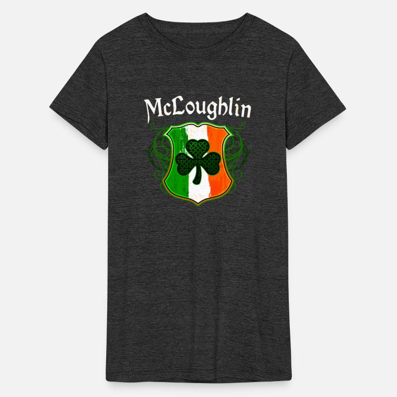 McLoughlin Irish Surname Ireland Flag Shamrock