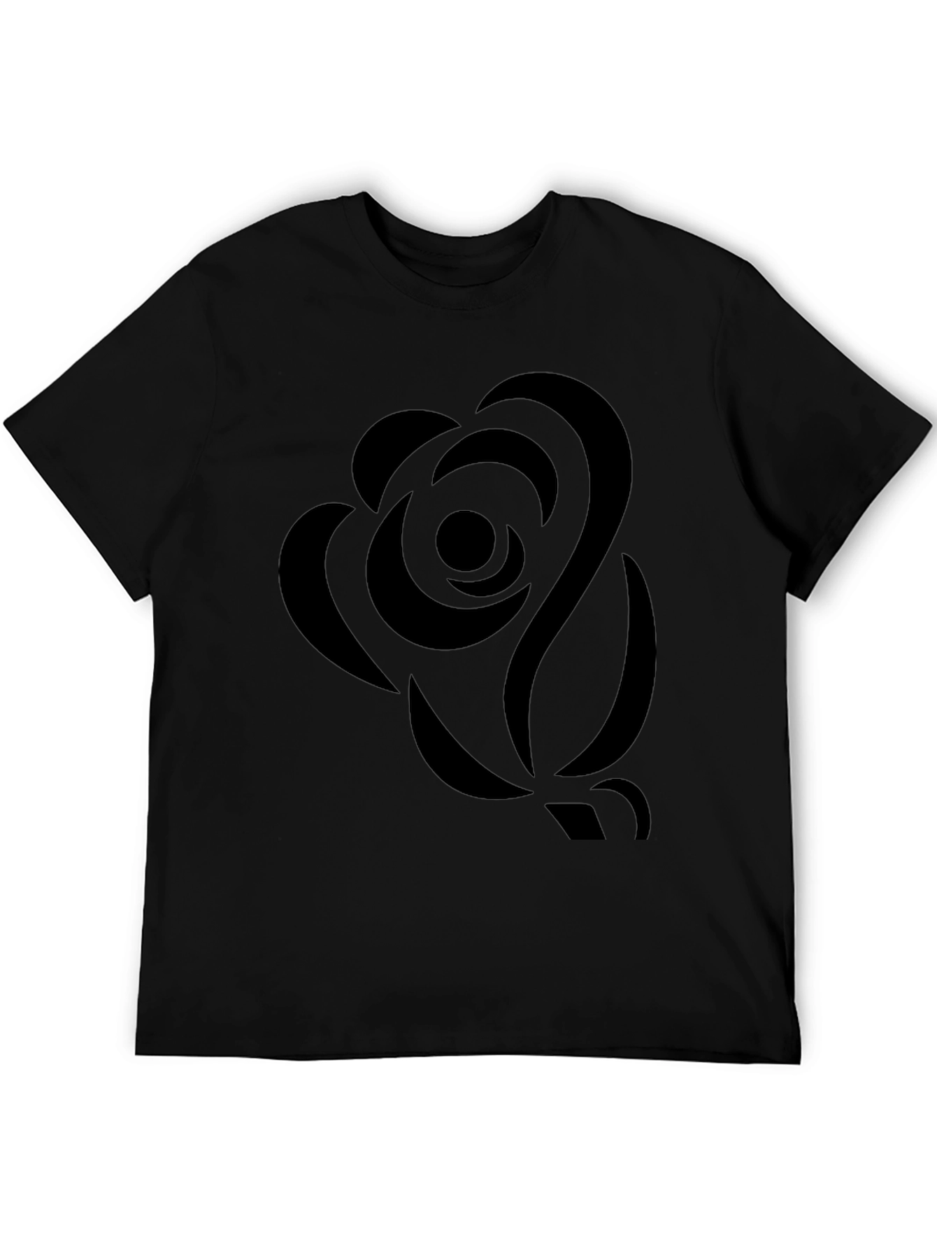 Black Rose Graphic Tee - Stylish Menswear