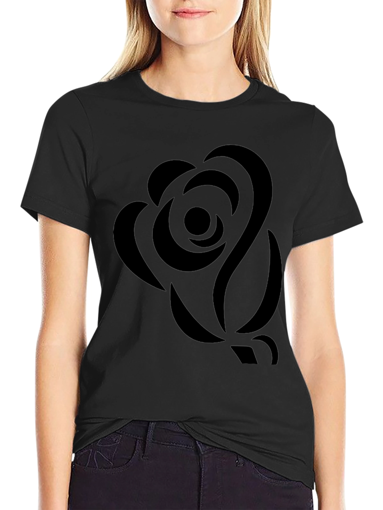 Black Rose Graphic Tee - Stylish Menswear
